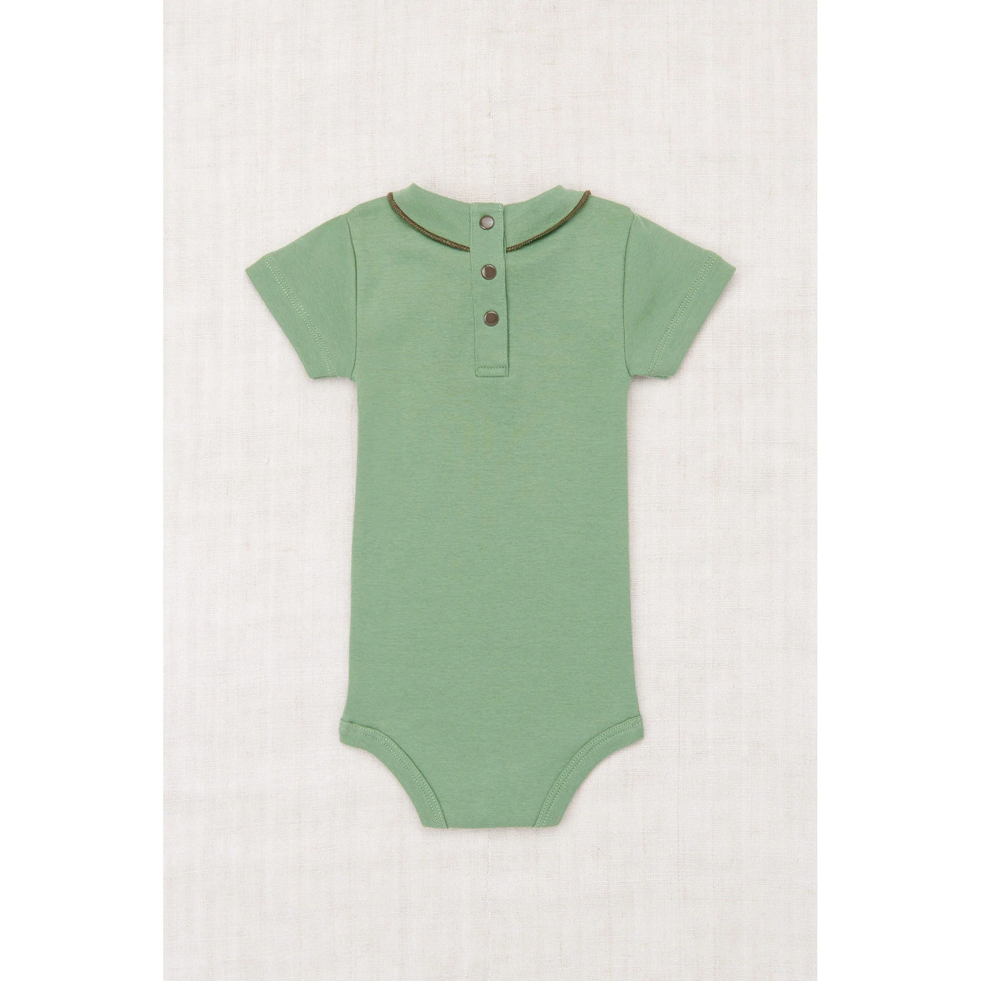 Misha and Puff Oakmoss Short Sleeve Scout Onesie - Image 2