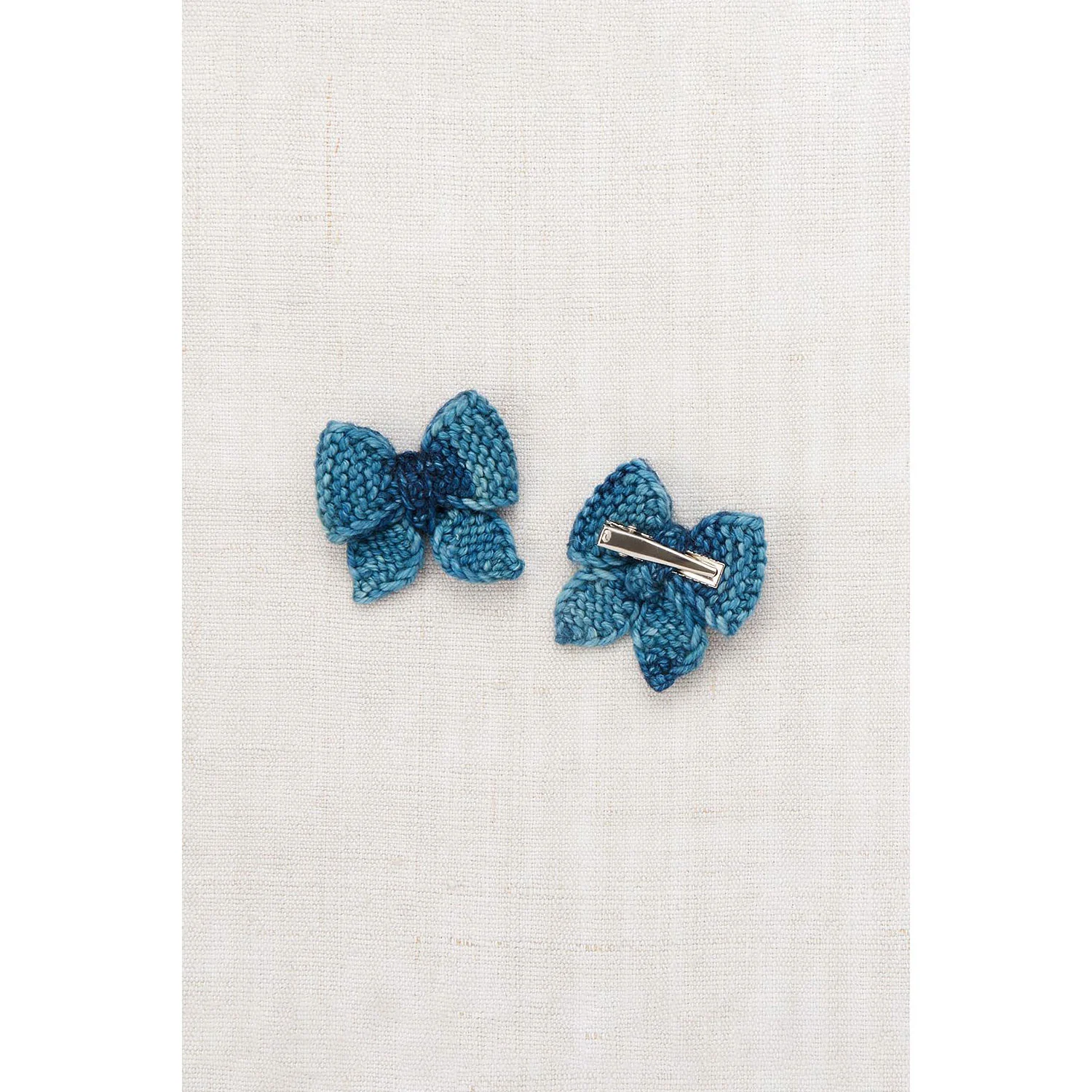 Misha and Puff Ocean Space Dye Baby Puff Bow Set - Image 2