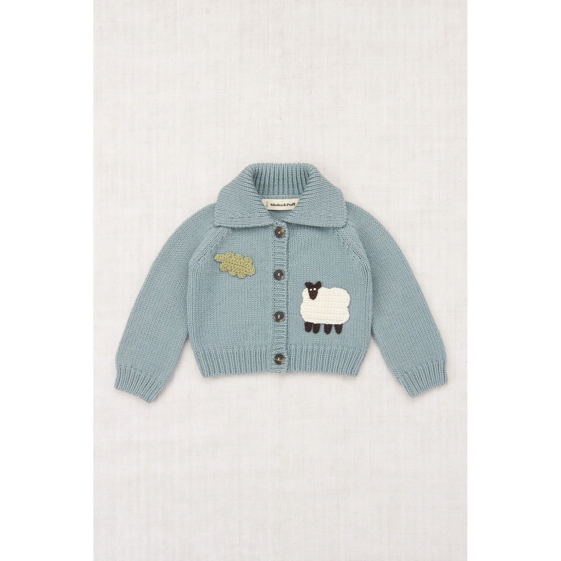 Misha and Puff Overcast Baby Meadow Motley Cardigan