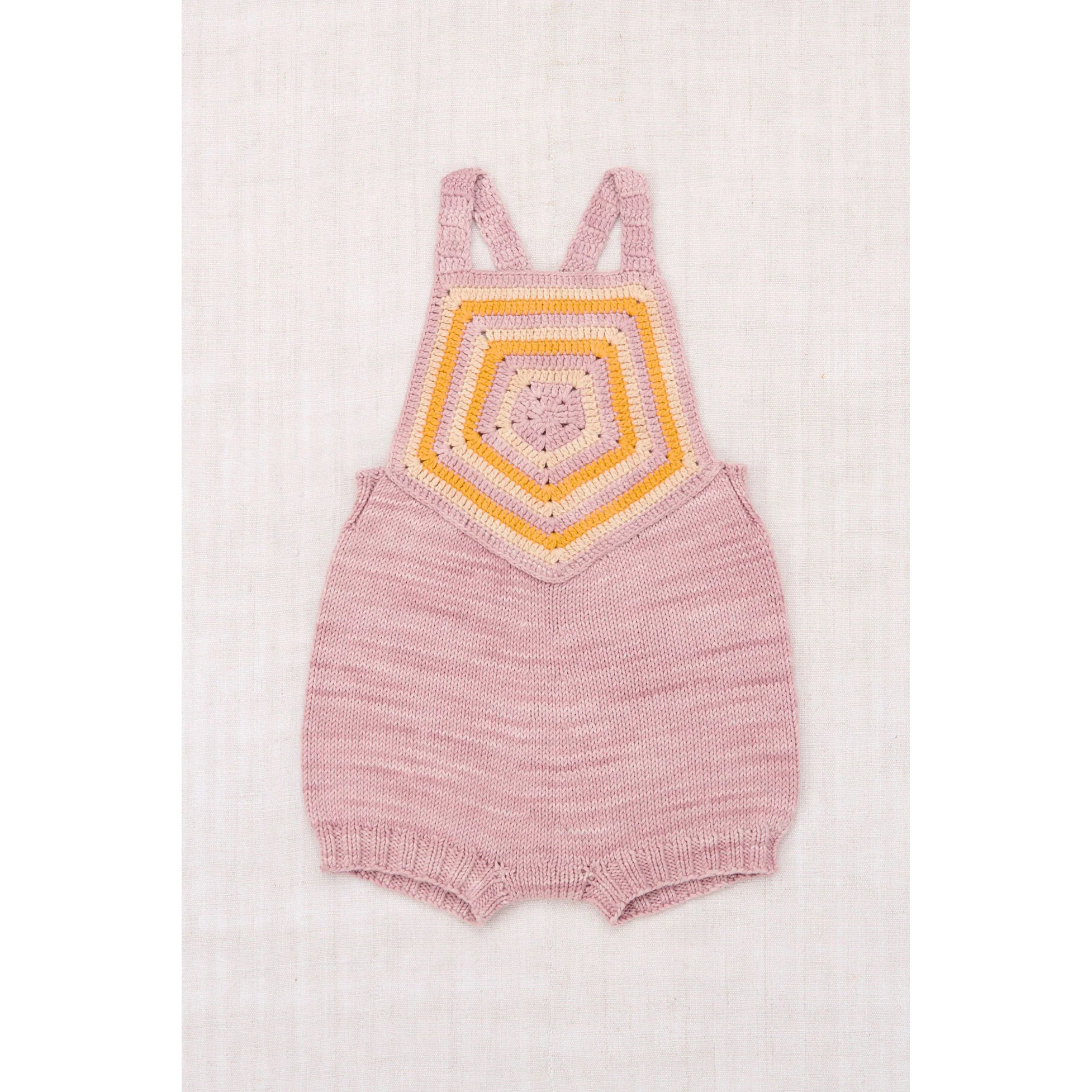 Misha and Puff Parfait Baby Crochet Cinque Romper
