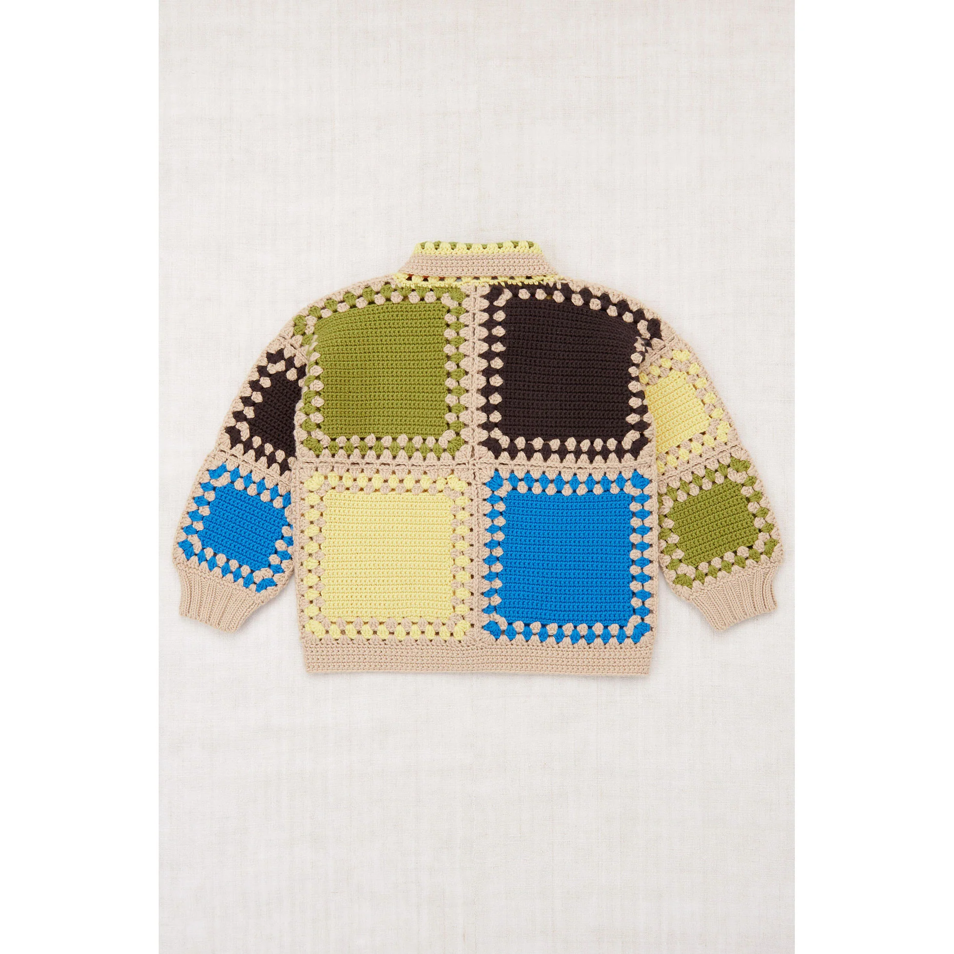 Misha and Puff Patina Cross Stitch Crochet Cardigan - Image 2