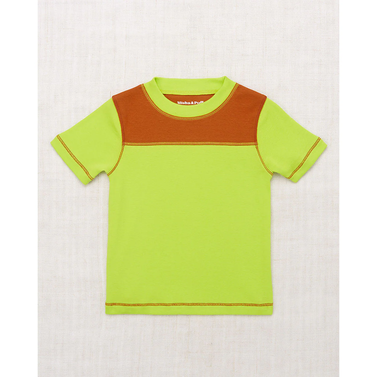 Misha and Puff Peridot Bleacher Colorblock Tee