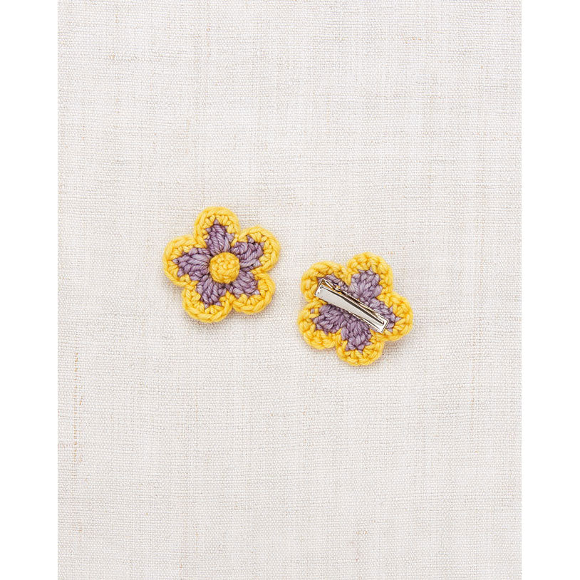 Misha and Puff Periwinkle Medium Flower Clip Set - Image 2