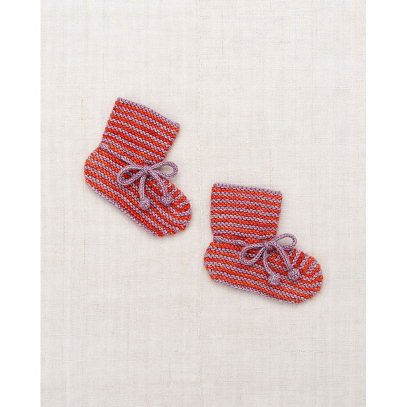 Misha and Puff Periwinkle Strata Classic Baby Booties