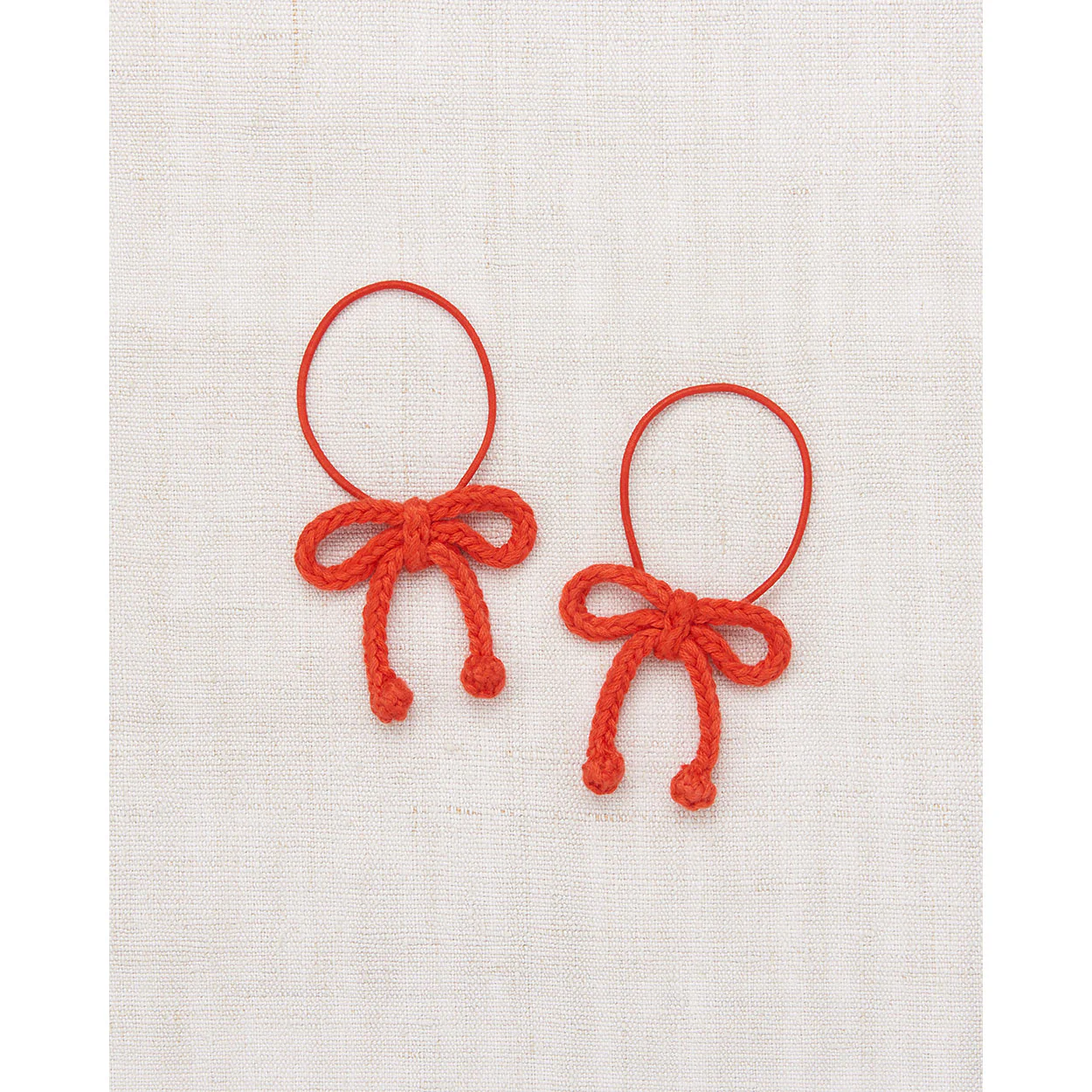 Misha and Puff Persimmon Popcorn Bow Elastic Set