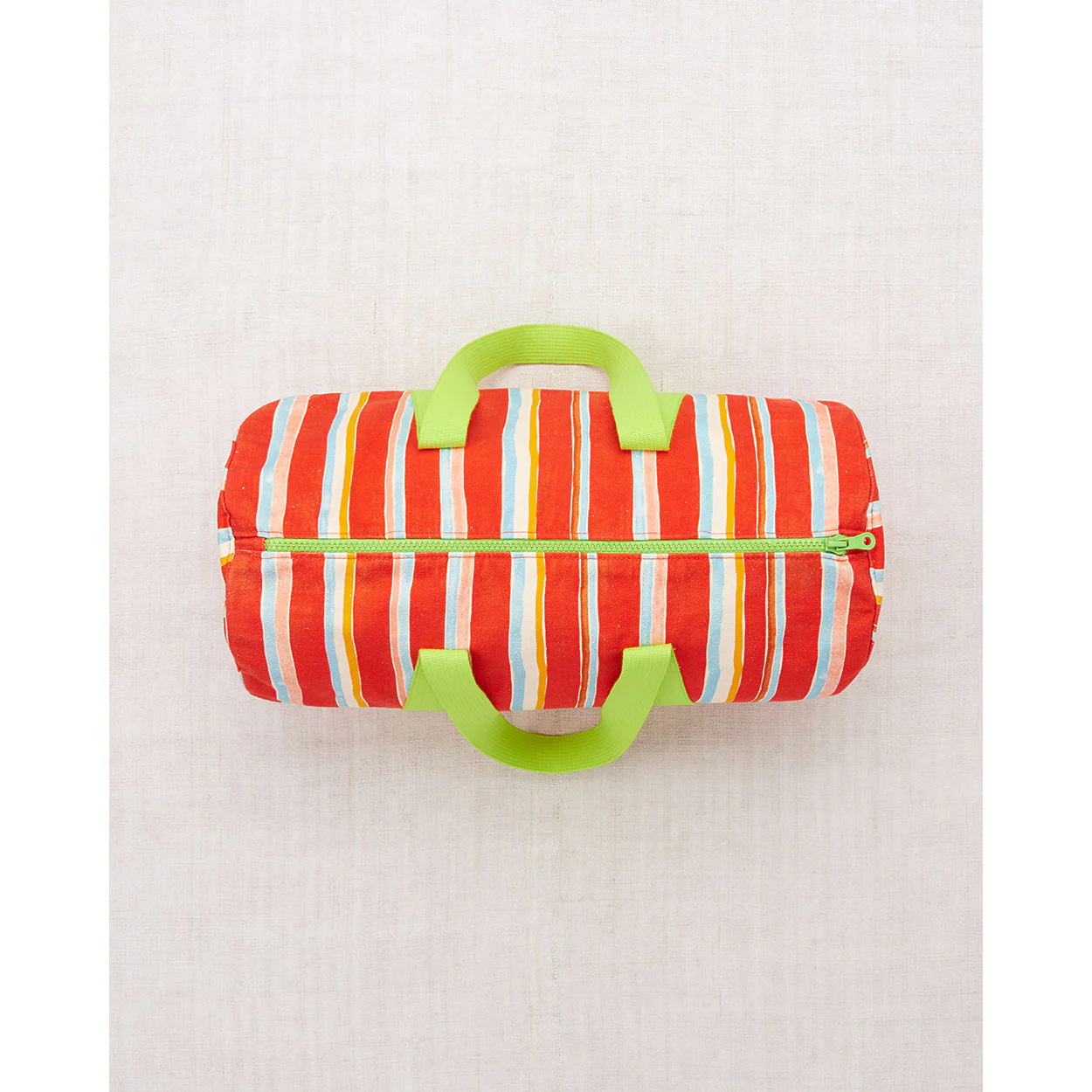 Misha and Puff Persimmon Watercolor Stripe Weekender - Image 2