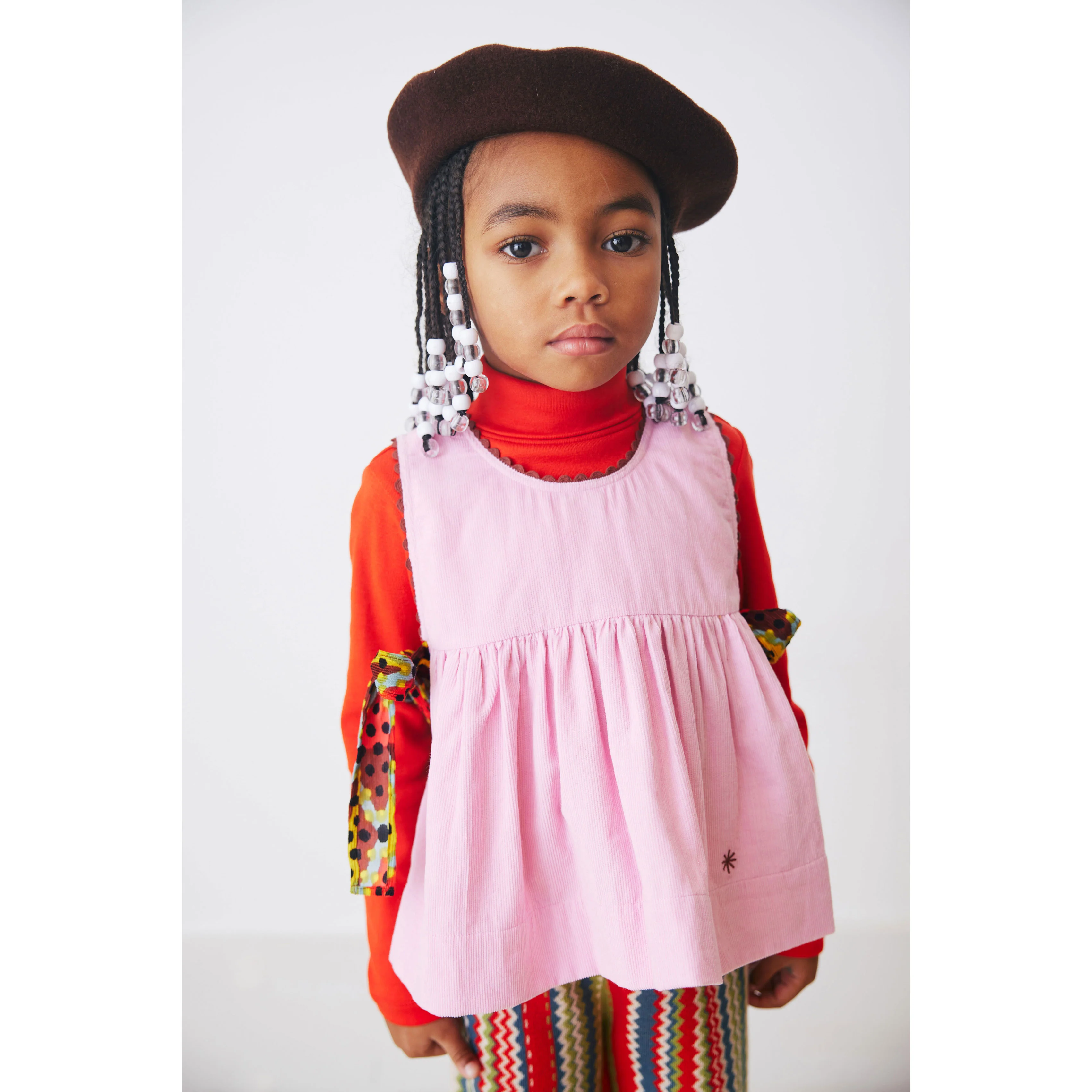 Misha and Puff  Pink Lilac Corduroy Lottie Top - Image 3