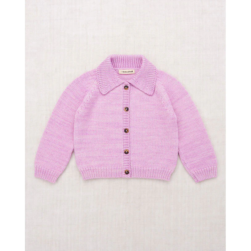 Misha and Puff  Pink Lilac Motley Cardigan