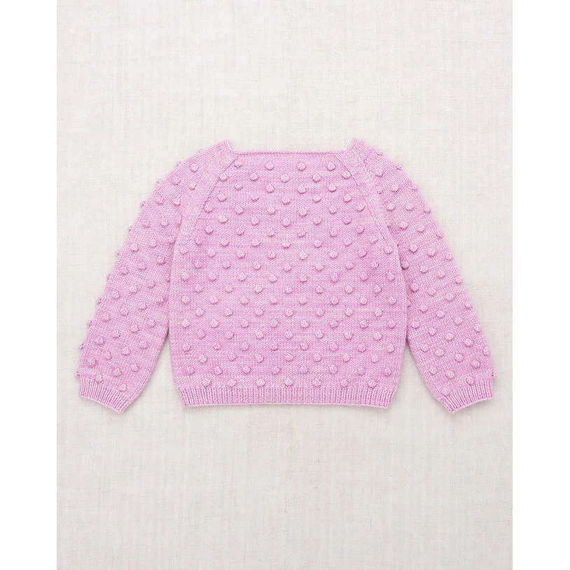 Misha and Puff  Pink Lilac Original Popcorn Baby Sweater