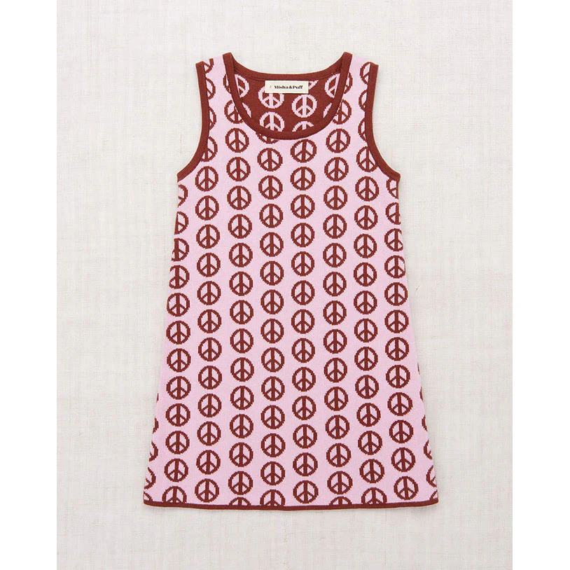 Misha and Puff Pink Lilac Peace Jacquard Prudence Dress