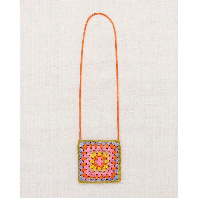 Misha and Puff Pistachio Crochet Big Square Bag - Image 2