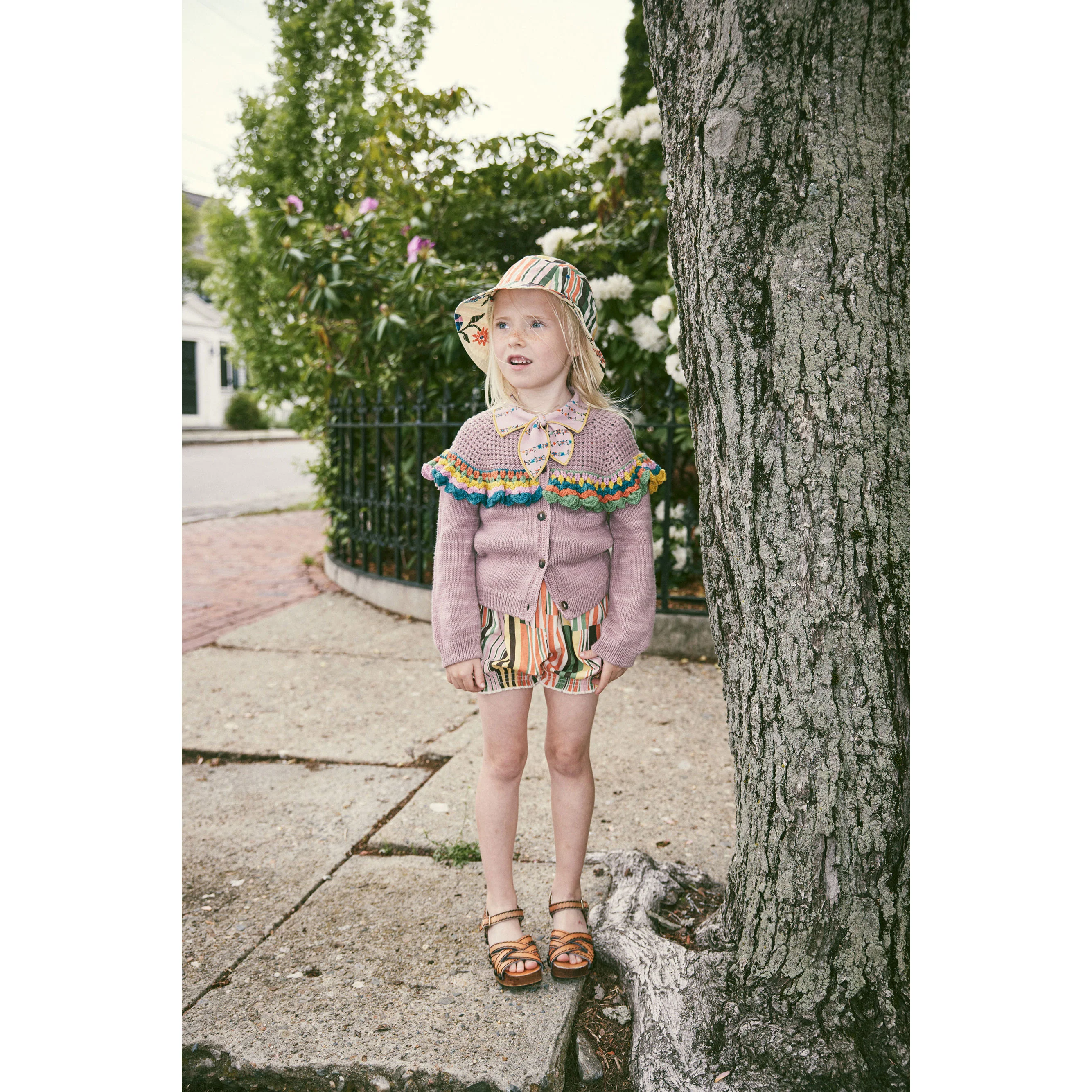 Misha and Puff Plum Petal Crochet Joya Cardigan - Image 3