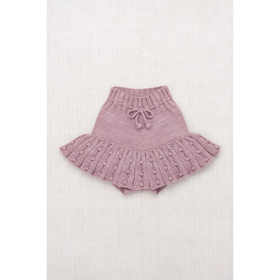 Misha and Puff Plum Petal Eyelet Popcorn Skating Skirt