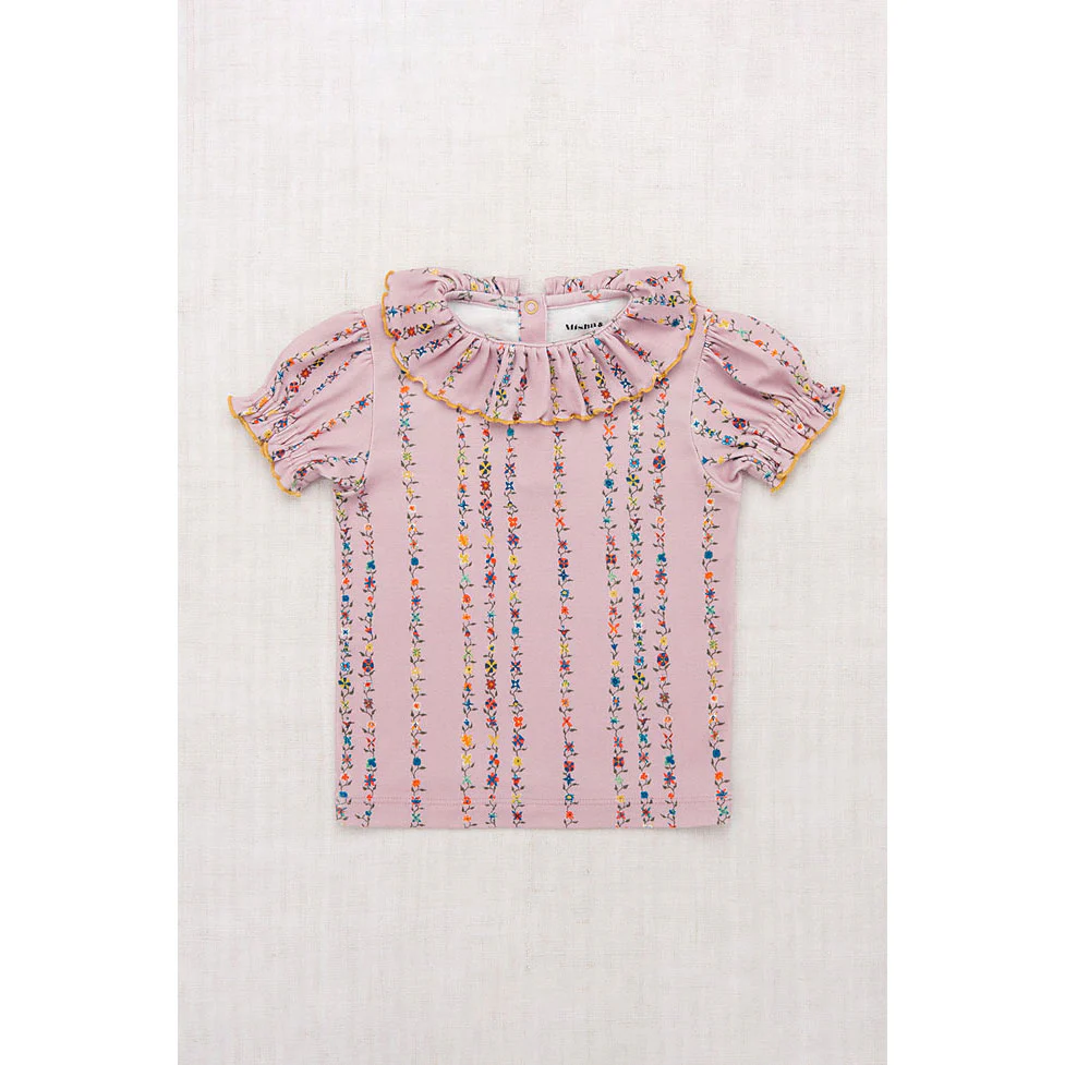 Misha and Puff Plum Petal Little Botanica Balloon Sleeve Paloma Tee