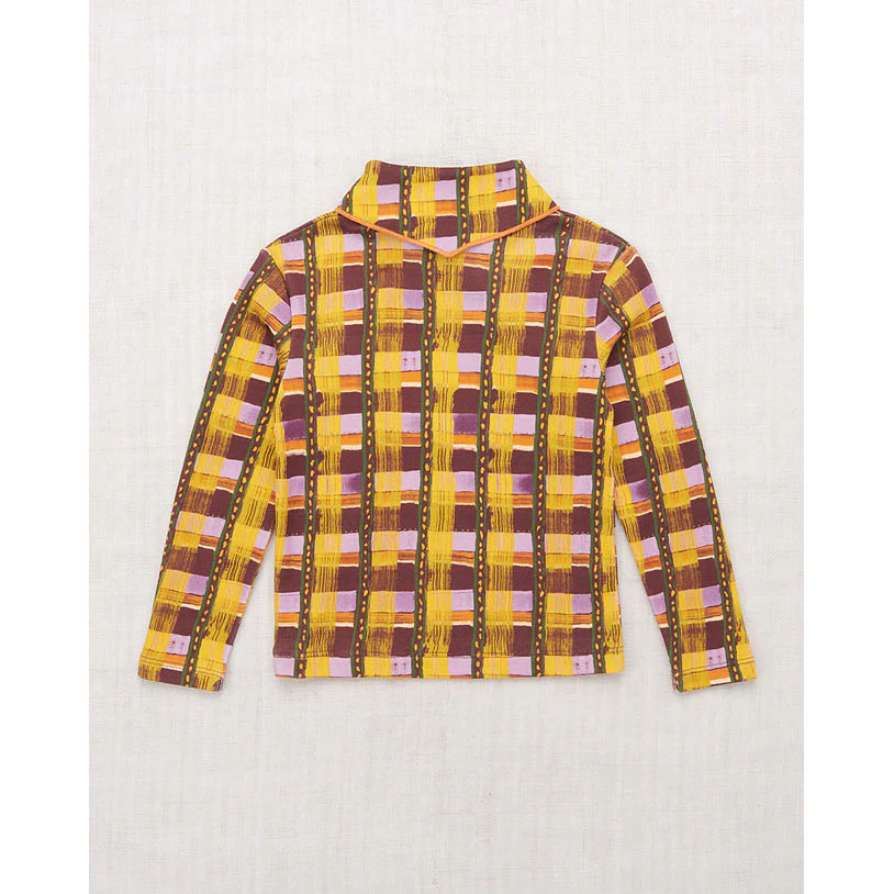 Misha and Puff Plum Watercolor Stripe Scout Top - Image 2