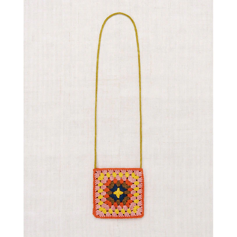 Misha and Puff Poppy Crochet Big Square Bag - Image 2