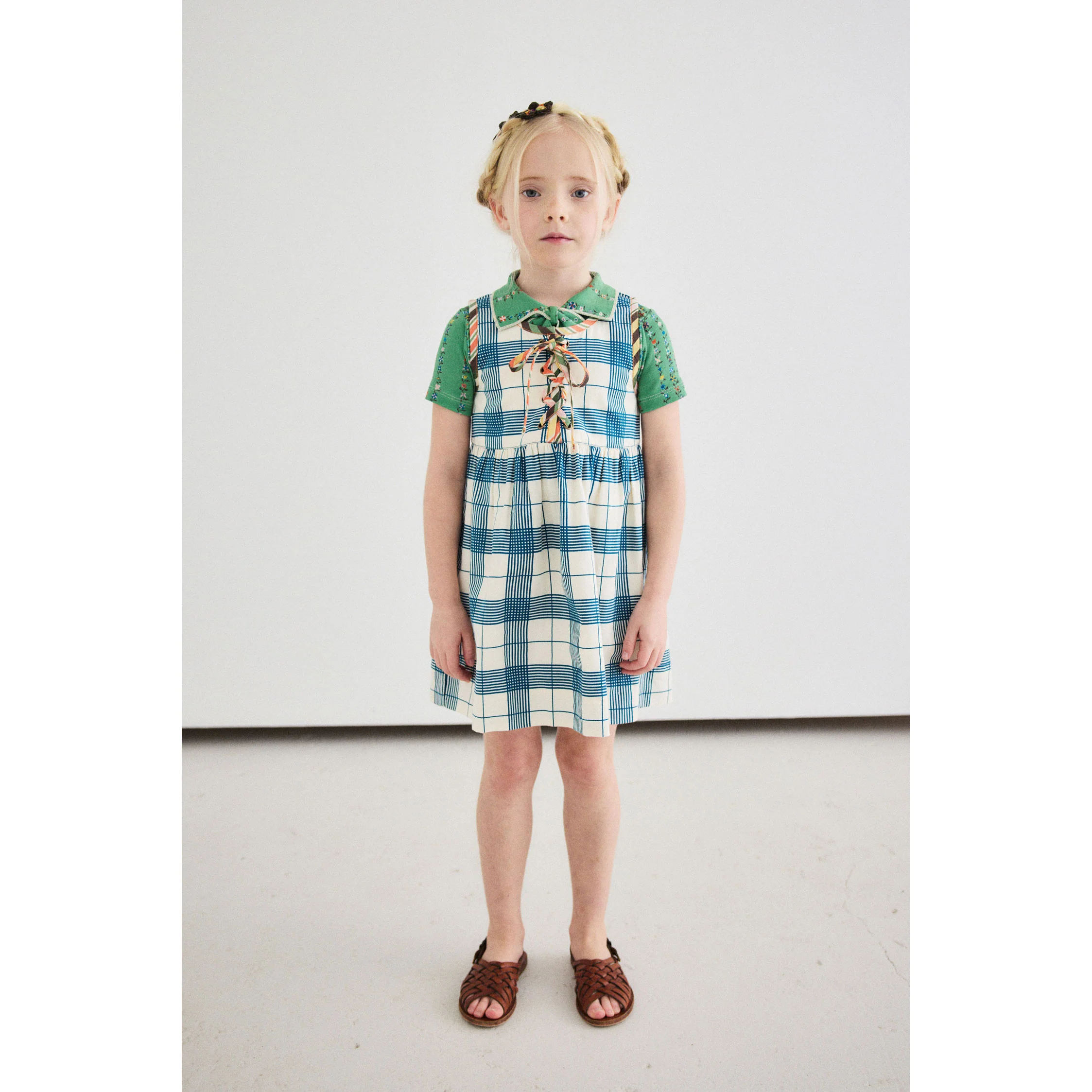 Misha and Puff Prussian Blue Piazza Agatha Dress - Image 2