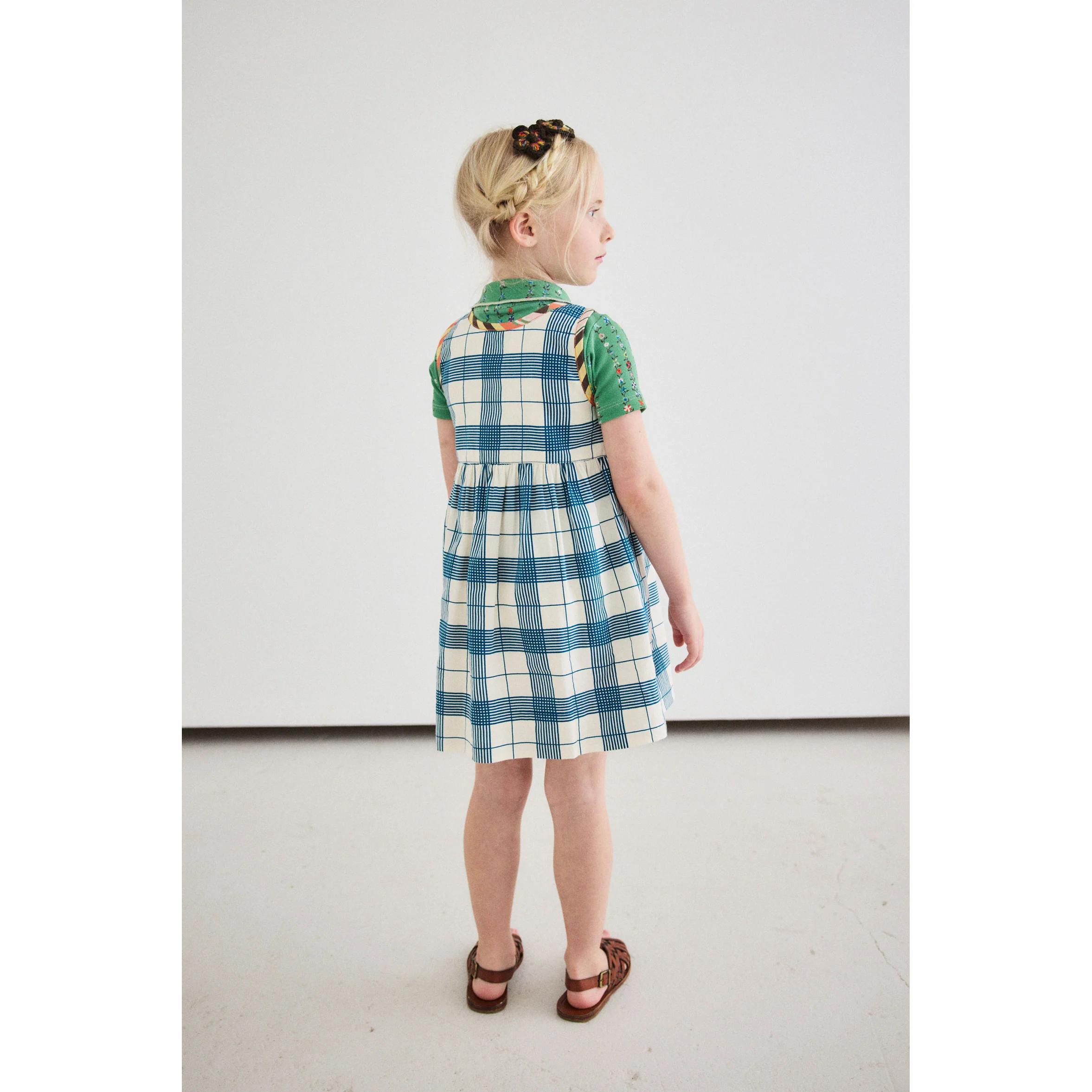 Misha and Puff Prussian Blue Piazza Agatha Dress - Image 3