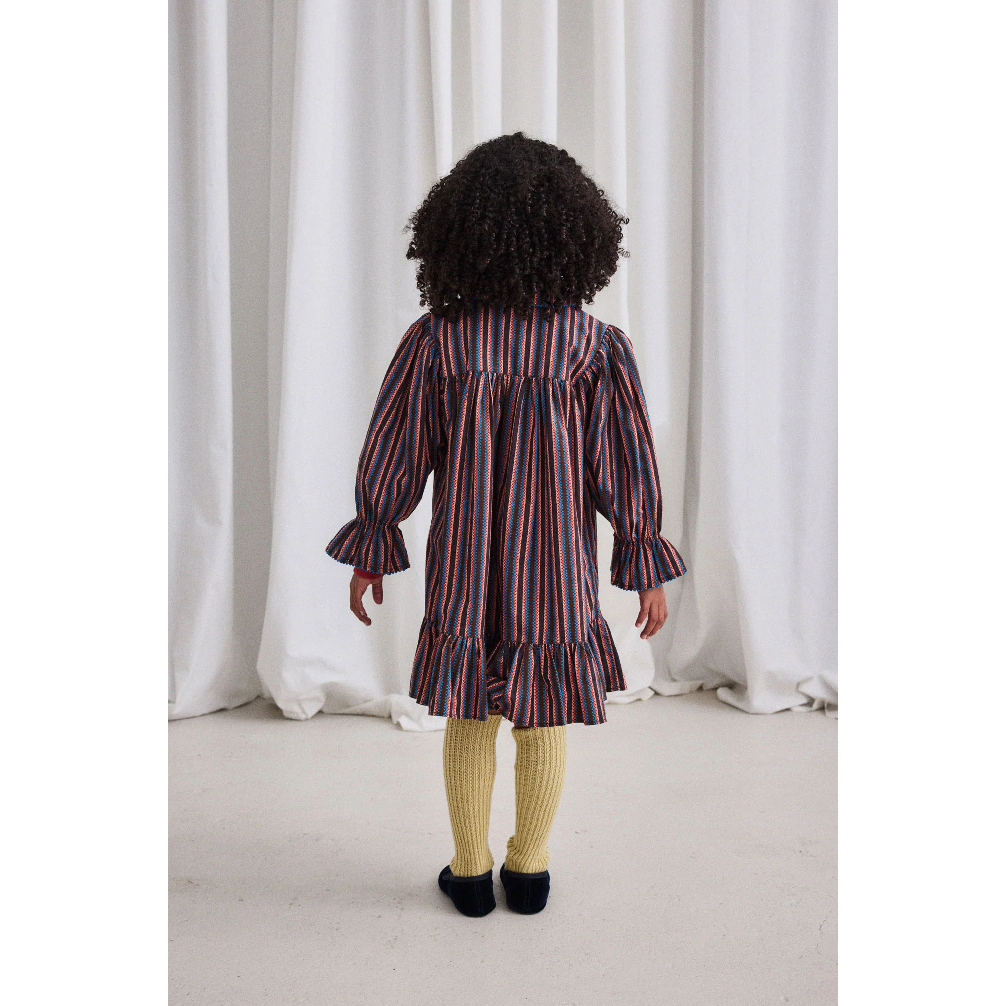 Misha and Puff Raisin Vaquero Stripe Ingrid Dress - Image 4
