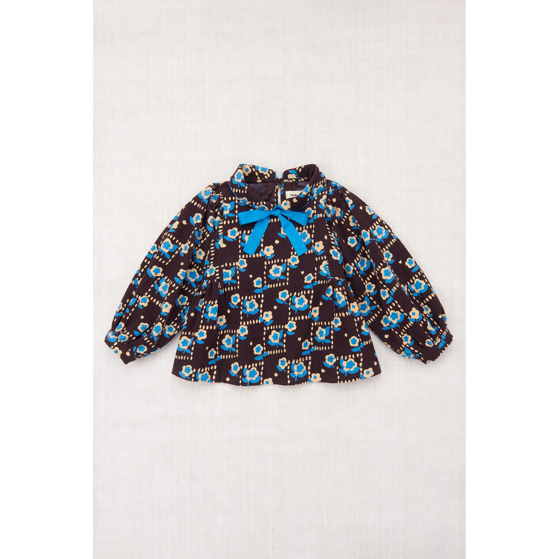 Misha and Puff Raisin Windowbox Corduroy Zora Blouse