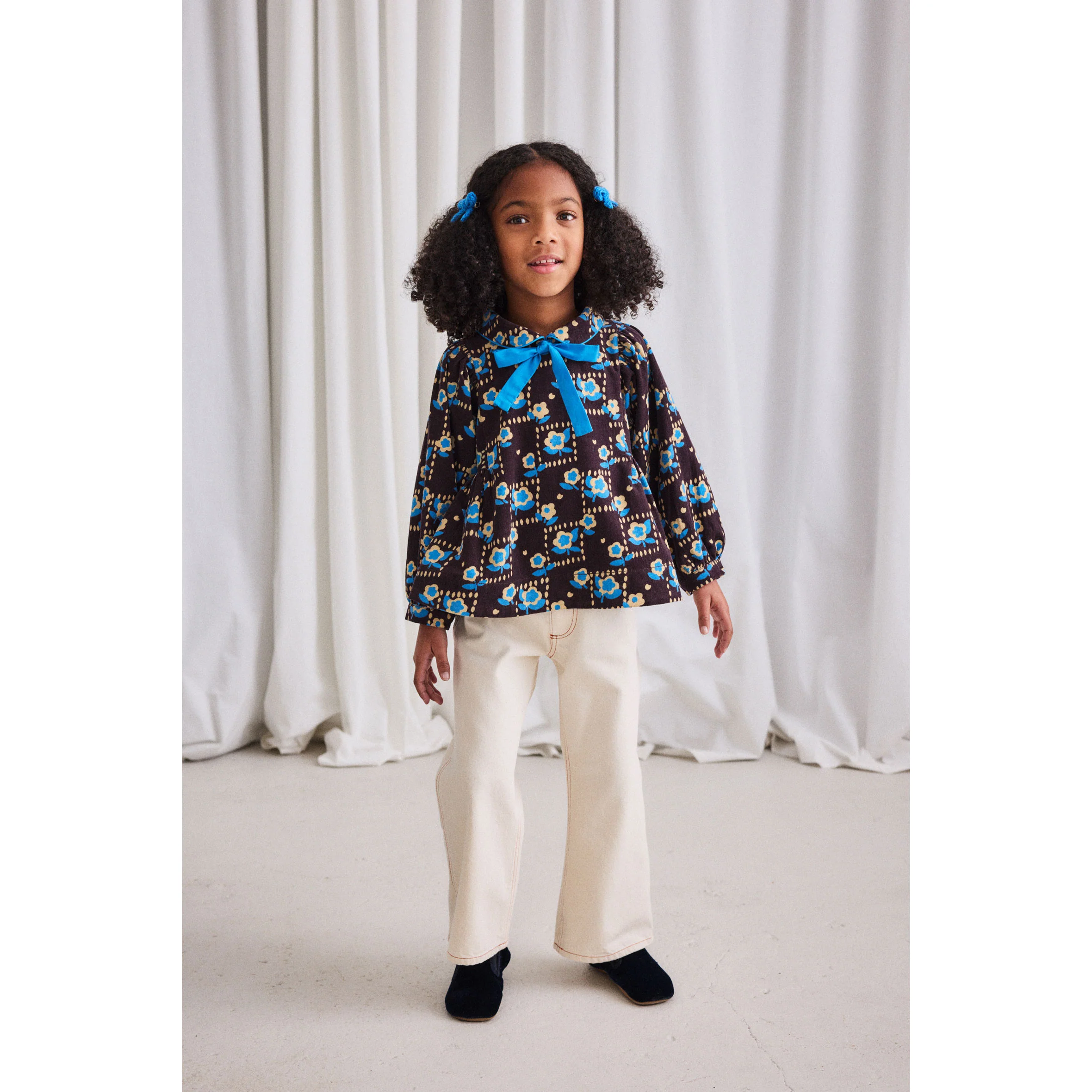 Misha and Puff Raisin Windowbox Corduroy Zora Blouse - Image 2