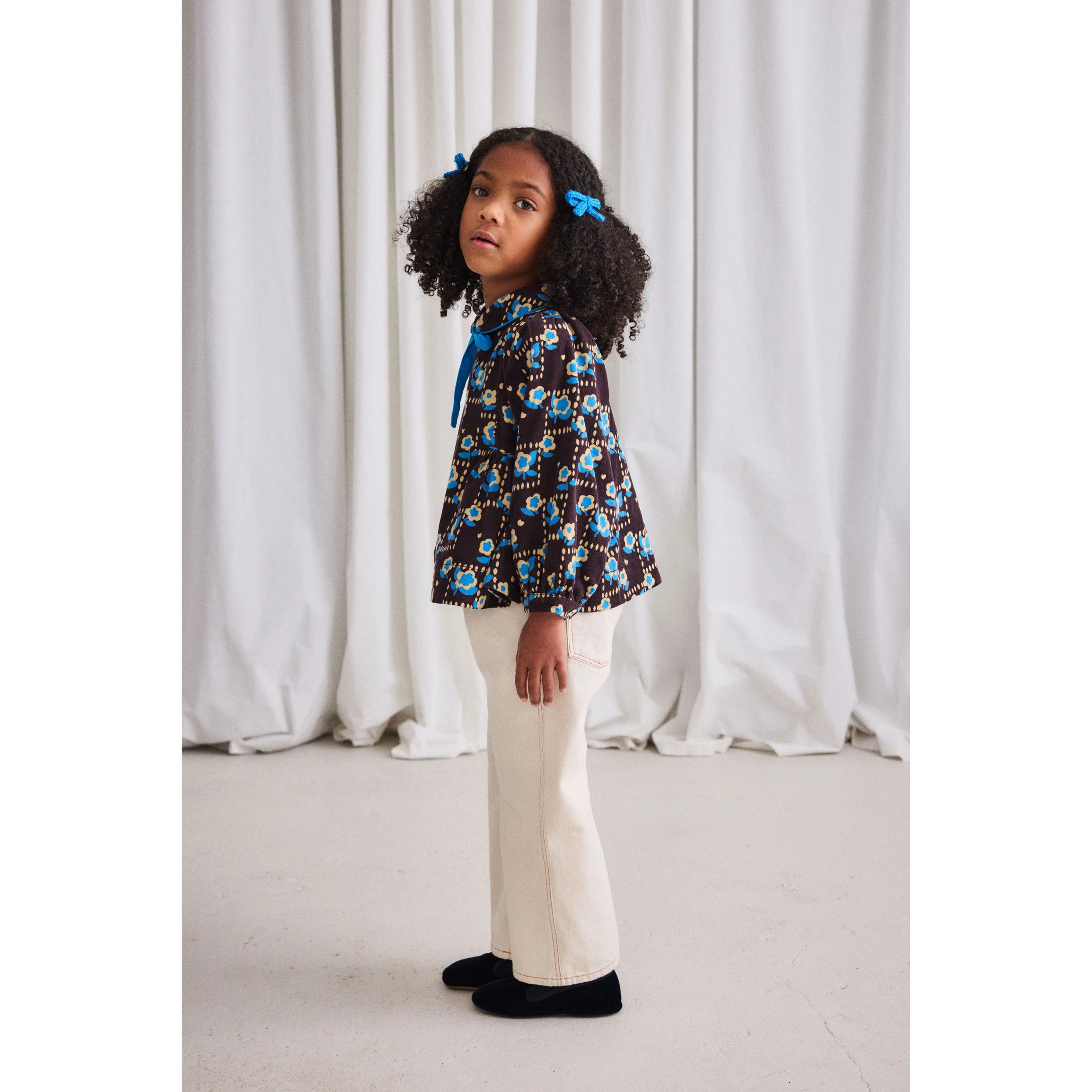 Misha and Puff Raisin Windowbox Corduroy Zora Blouse - Image 3