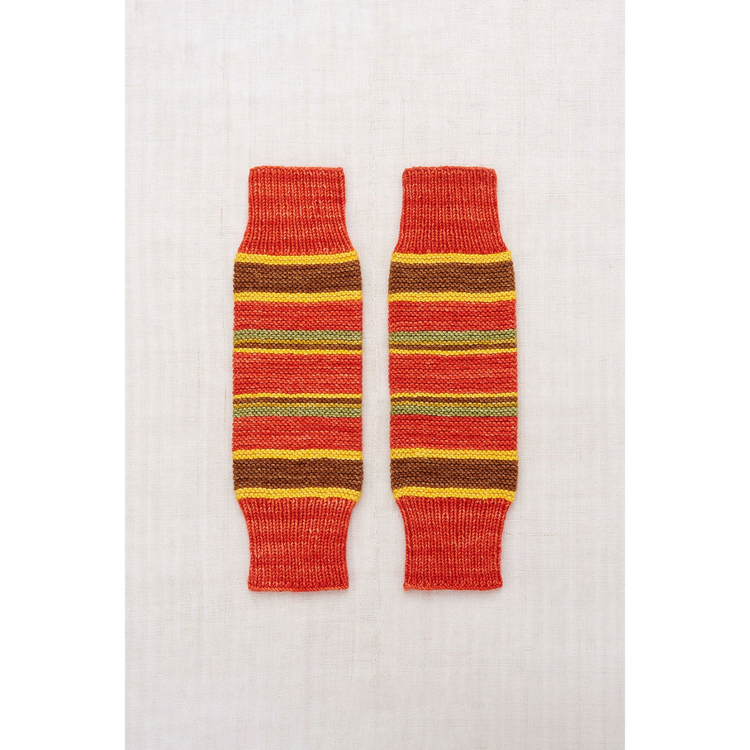 Misha and Puff Red Flame Log Cabin Legwarmer