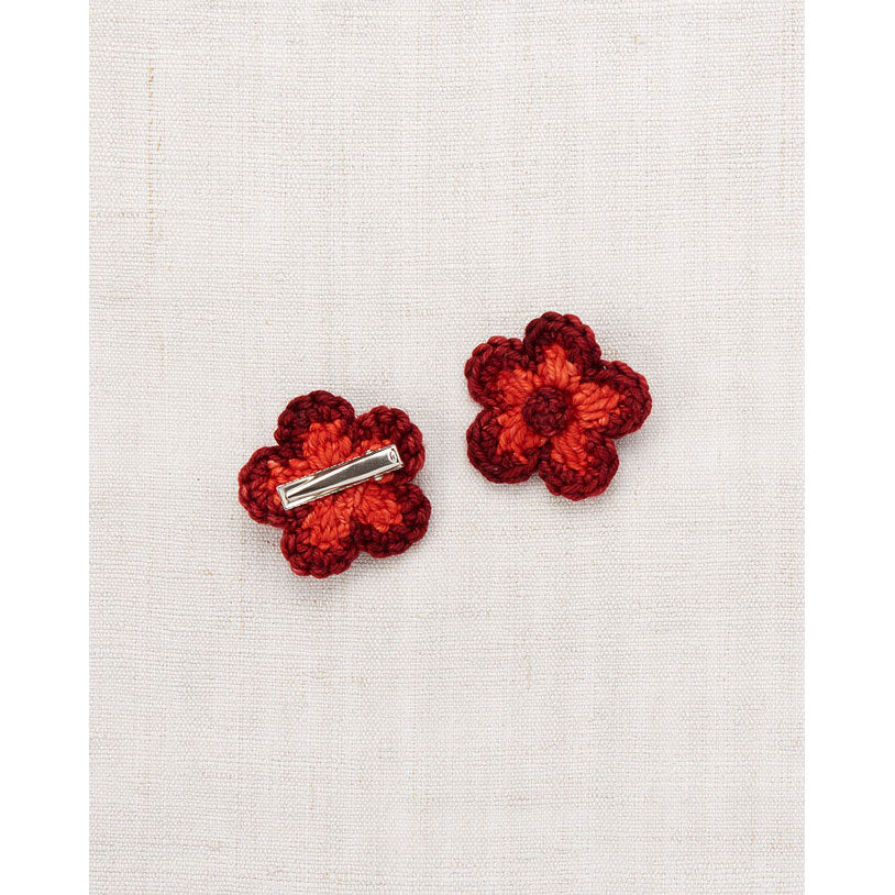 Misha and Puff Red Flame Medium Flower Clip Set - Image 2