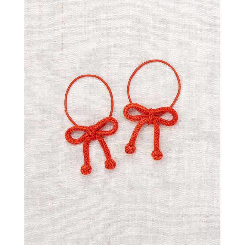 Misha and Puff  Red Flame Popcorn Bow Elastic Set