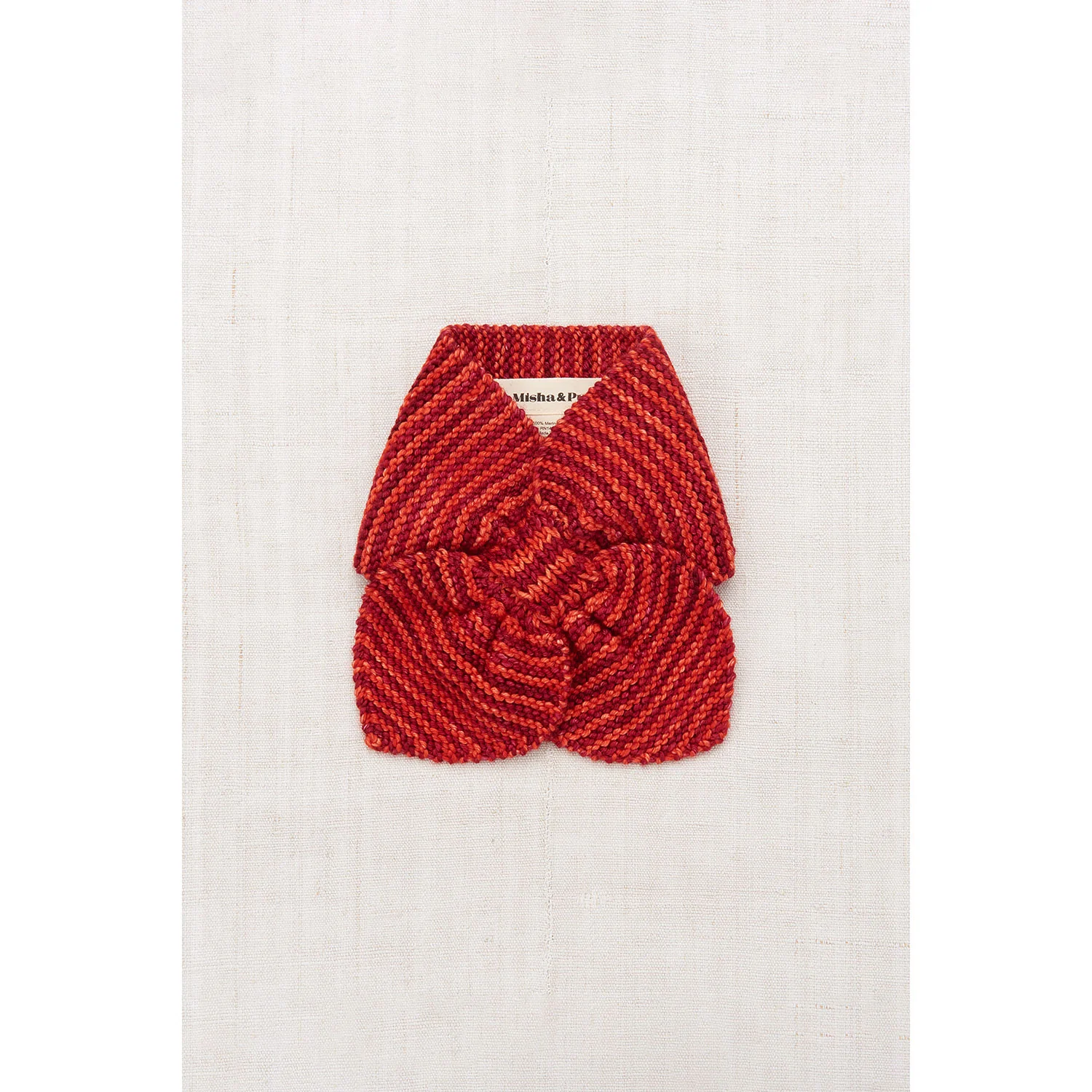 Misha and Puff Red Flame Strata Sledding Scarf