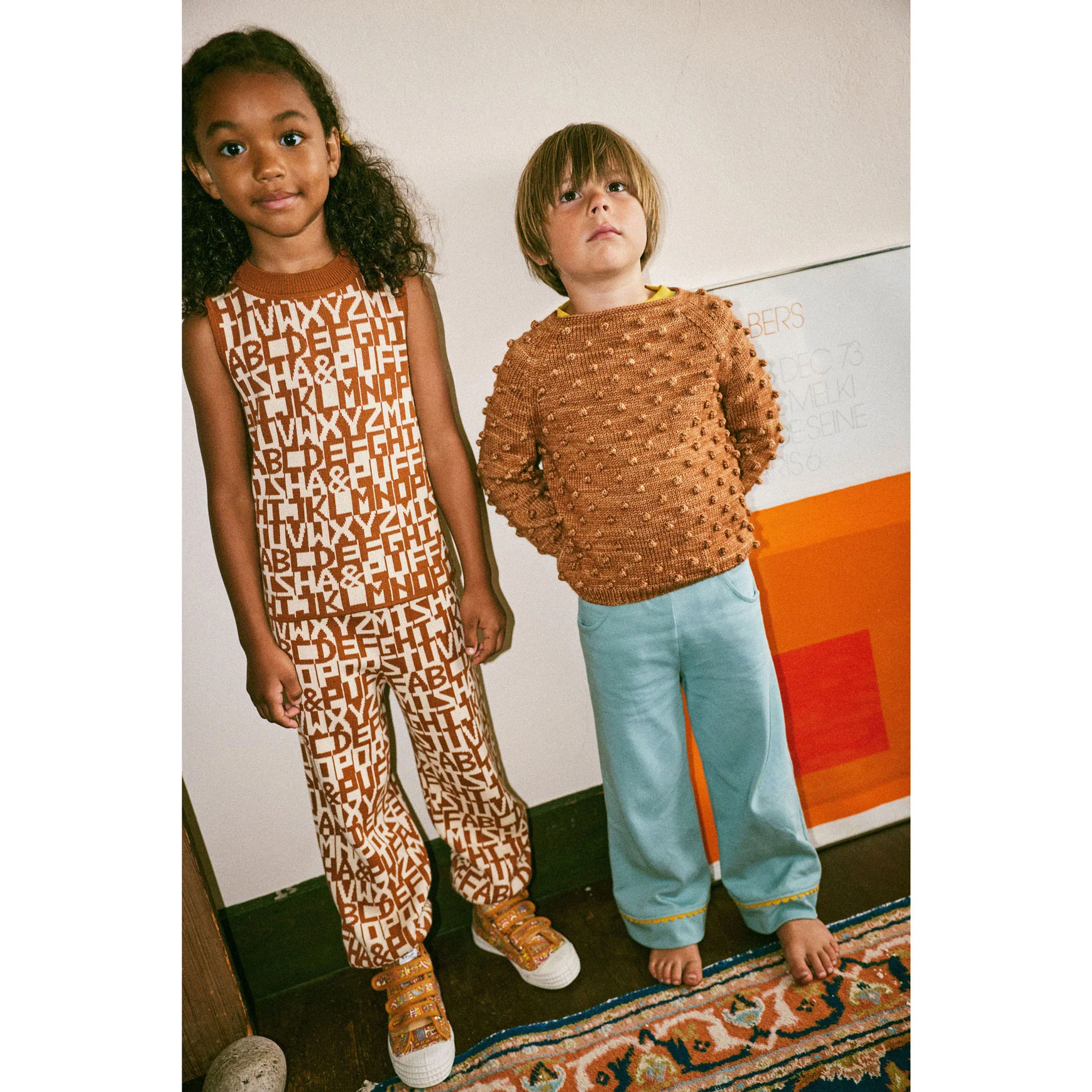Misha and Puff Rose Gold Original Popcorn Sweater - Image 2