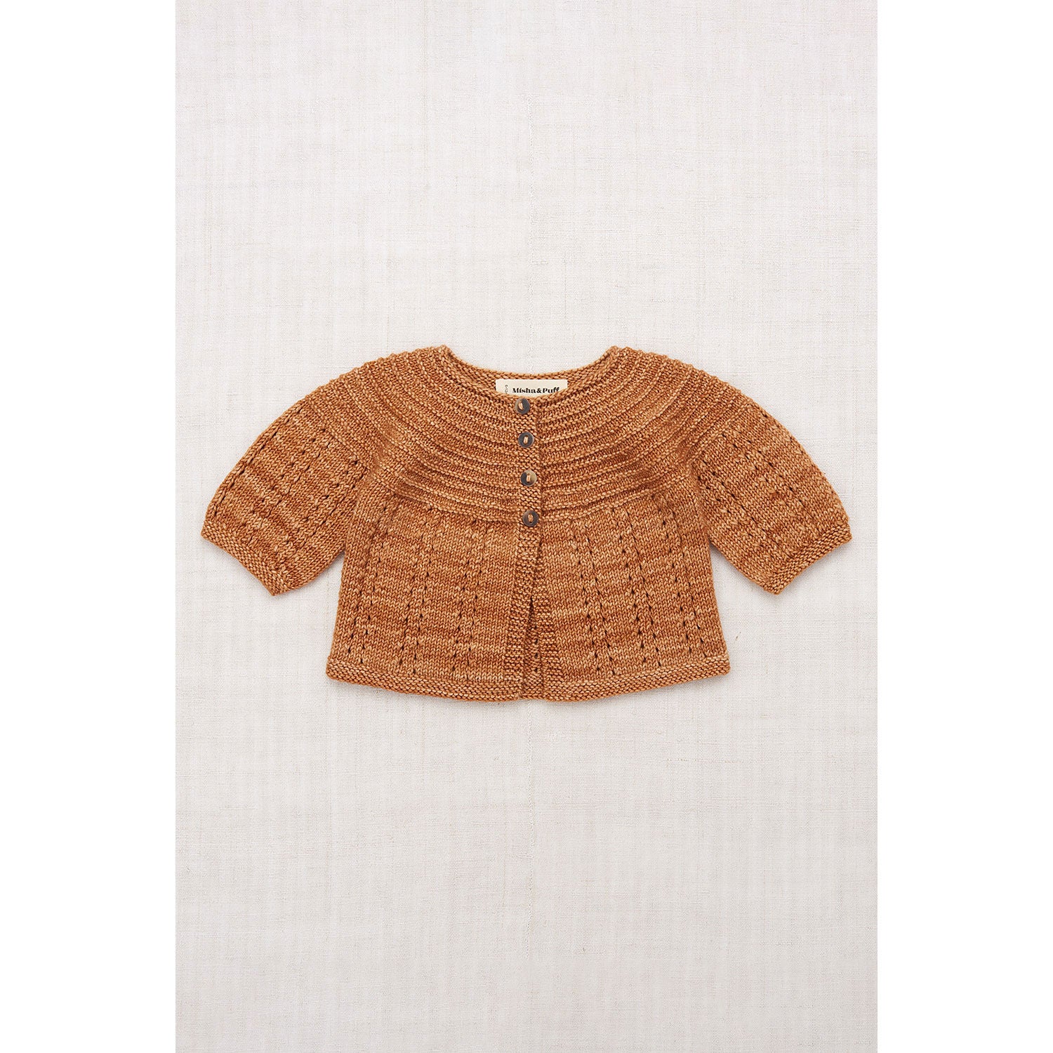 Misha and Puff Rose Gold Pram Cardigan