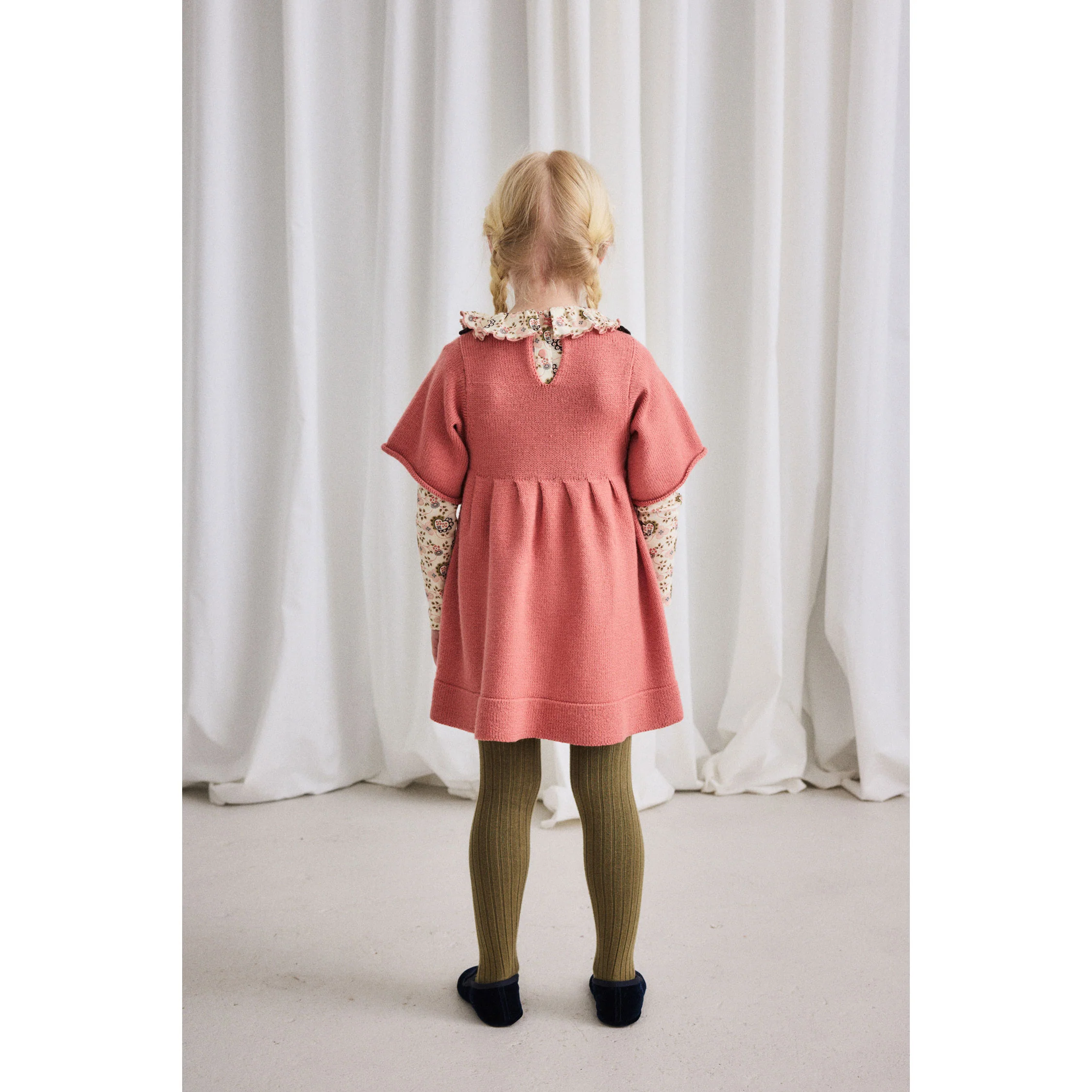 Misha and Puff Rosewood Chevron Bib Dress - Image 4