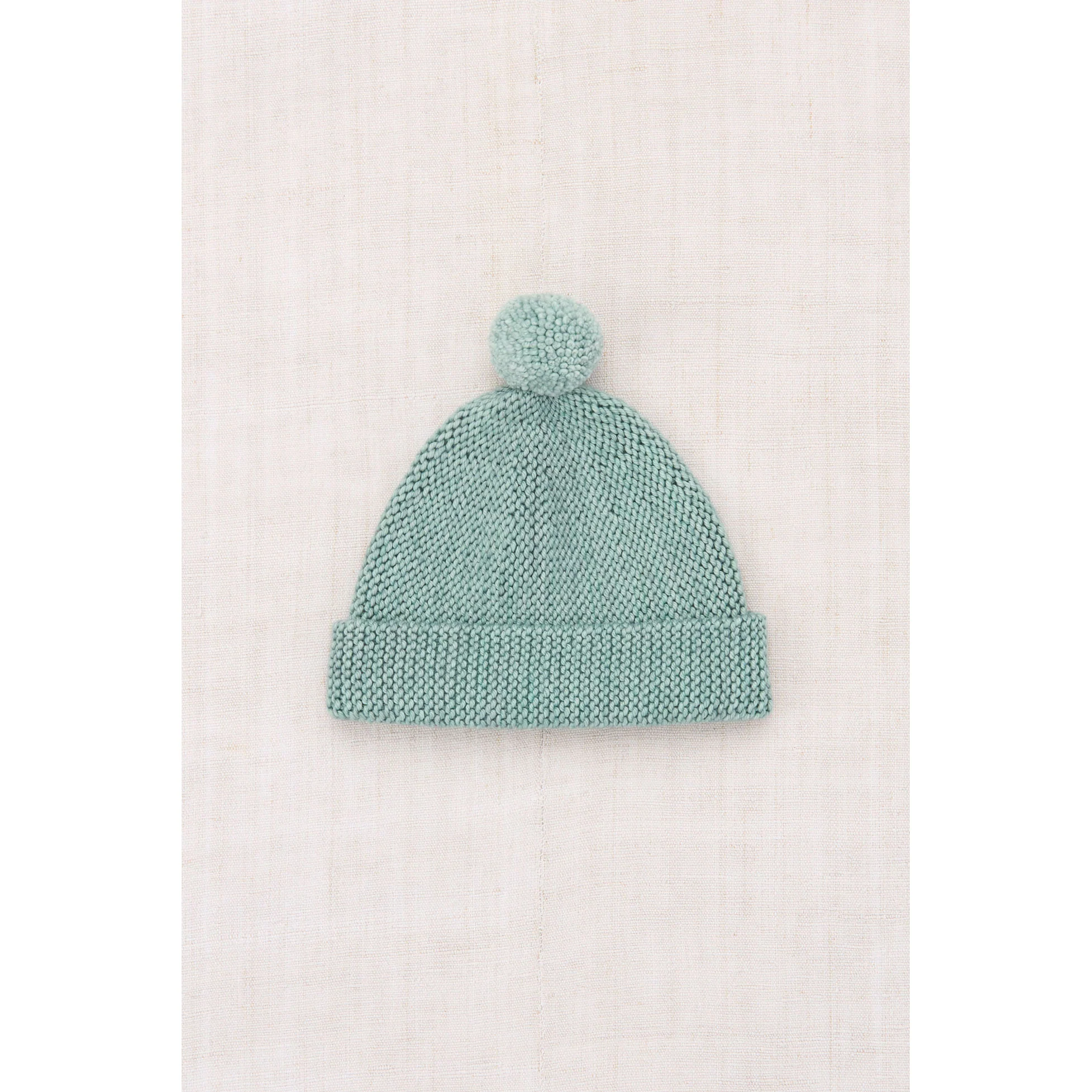 Misha and Puff Sage Baby Garter Hat