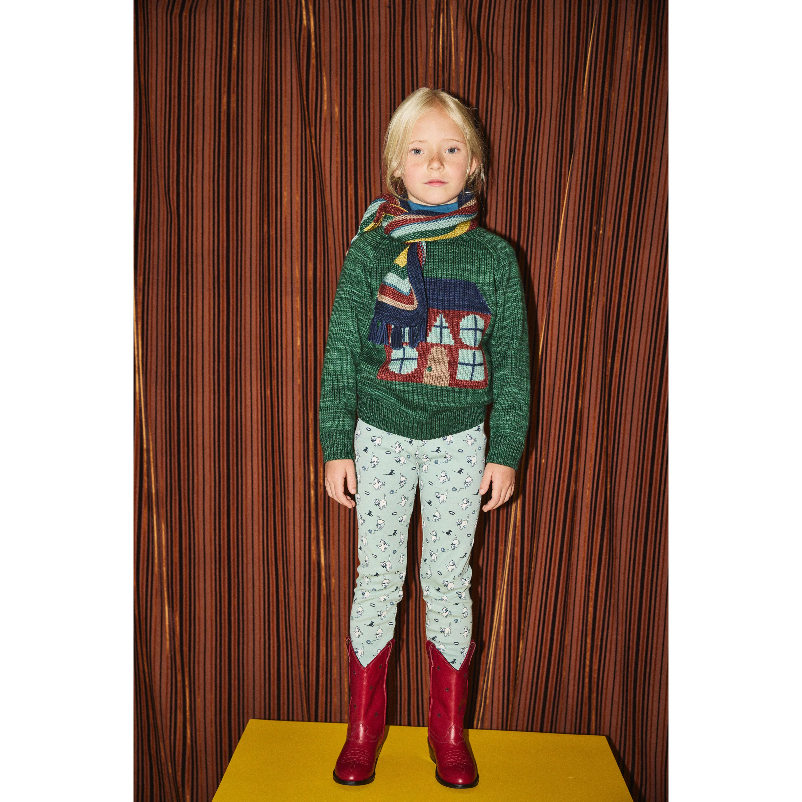 Misha and Puff Sage Cat & Mouse Legging - Image 2