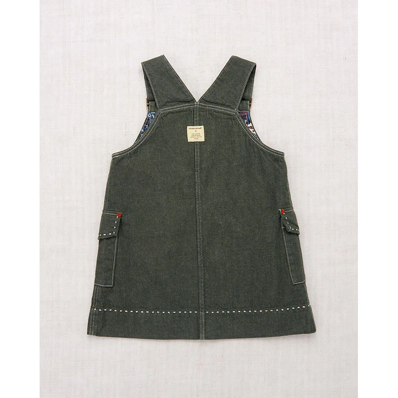 Misha and Puff Sage Denim Buckle Jumper Dress - Image 2