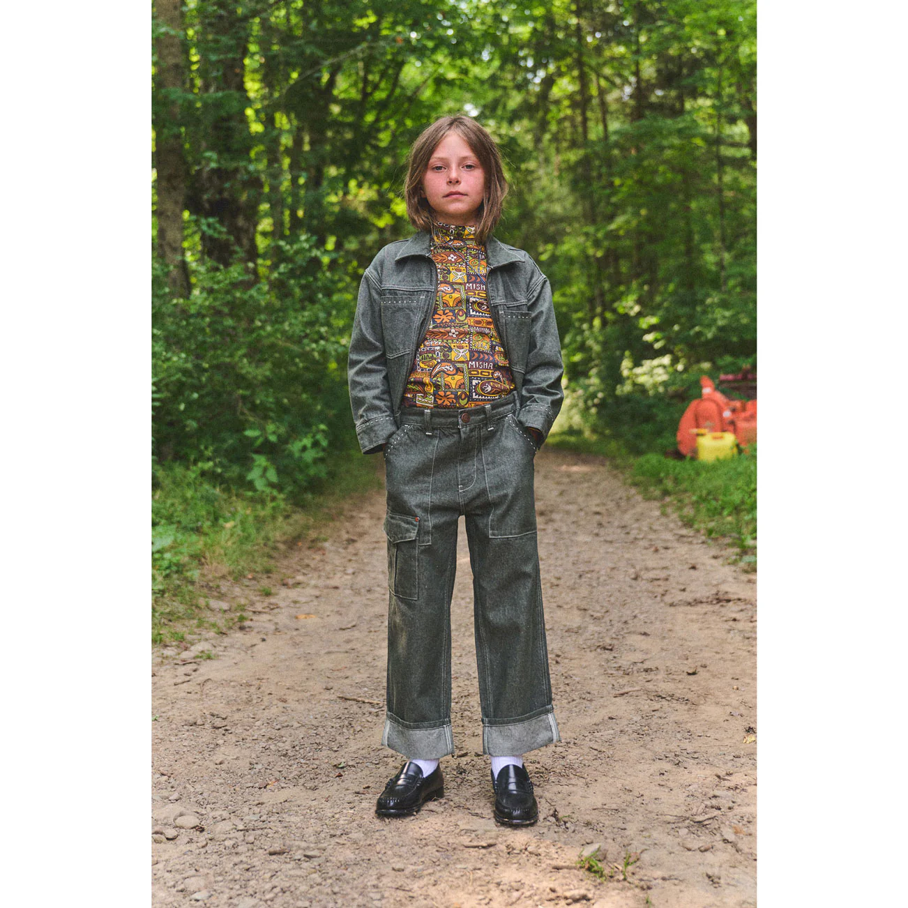 Misha and Puff  Sage Denim Utility Jeans - Image 3