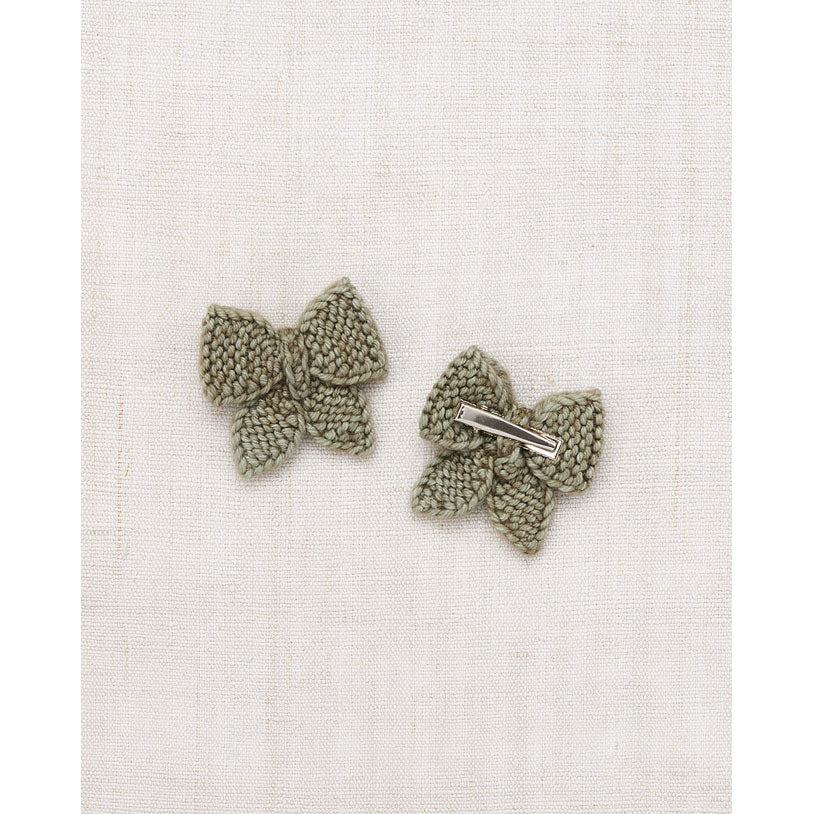 Misha and Puff Seal Gray Baby Puff Bow Set - Image 2