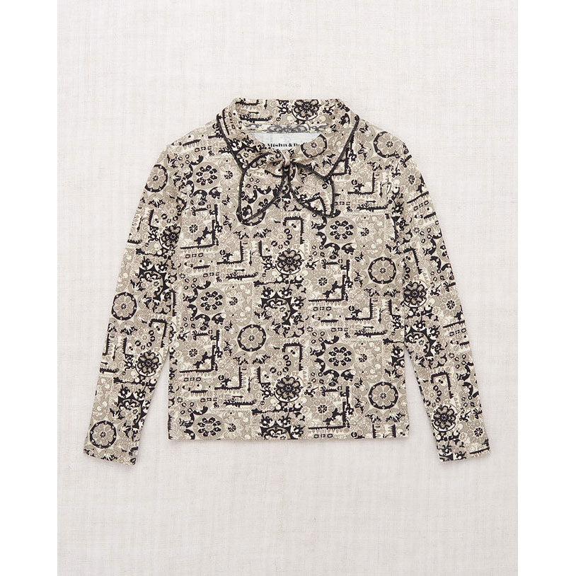 Misha and Puff Seal Gray Medallion Junior Scout Top