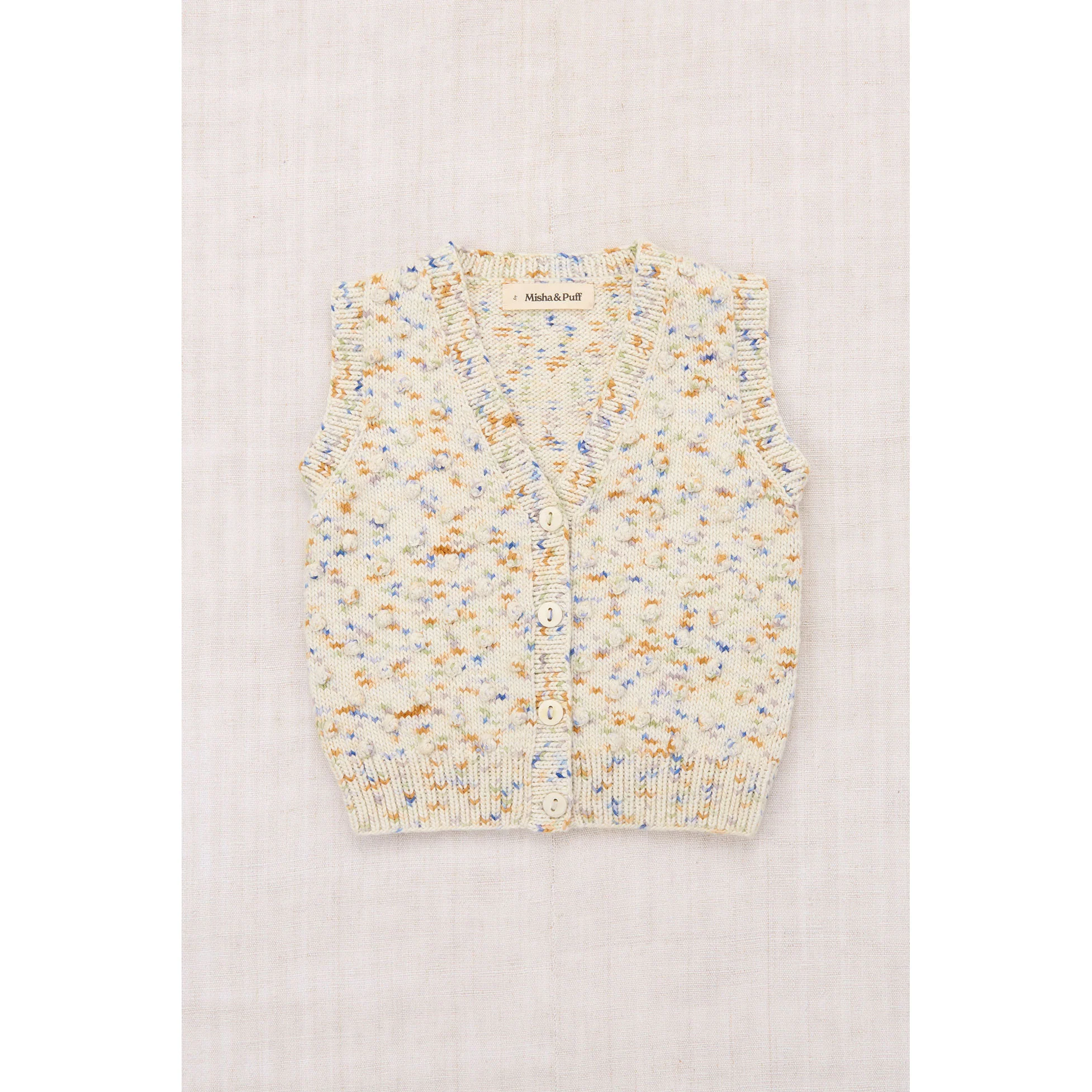 Misha and Puff Seashore Confetti Auggie Popcorn Vest