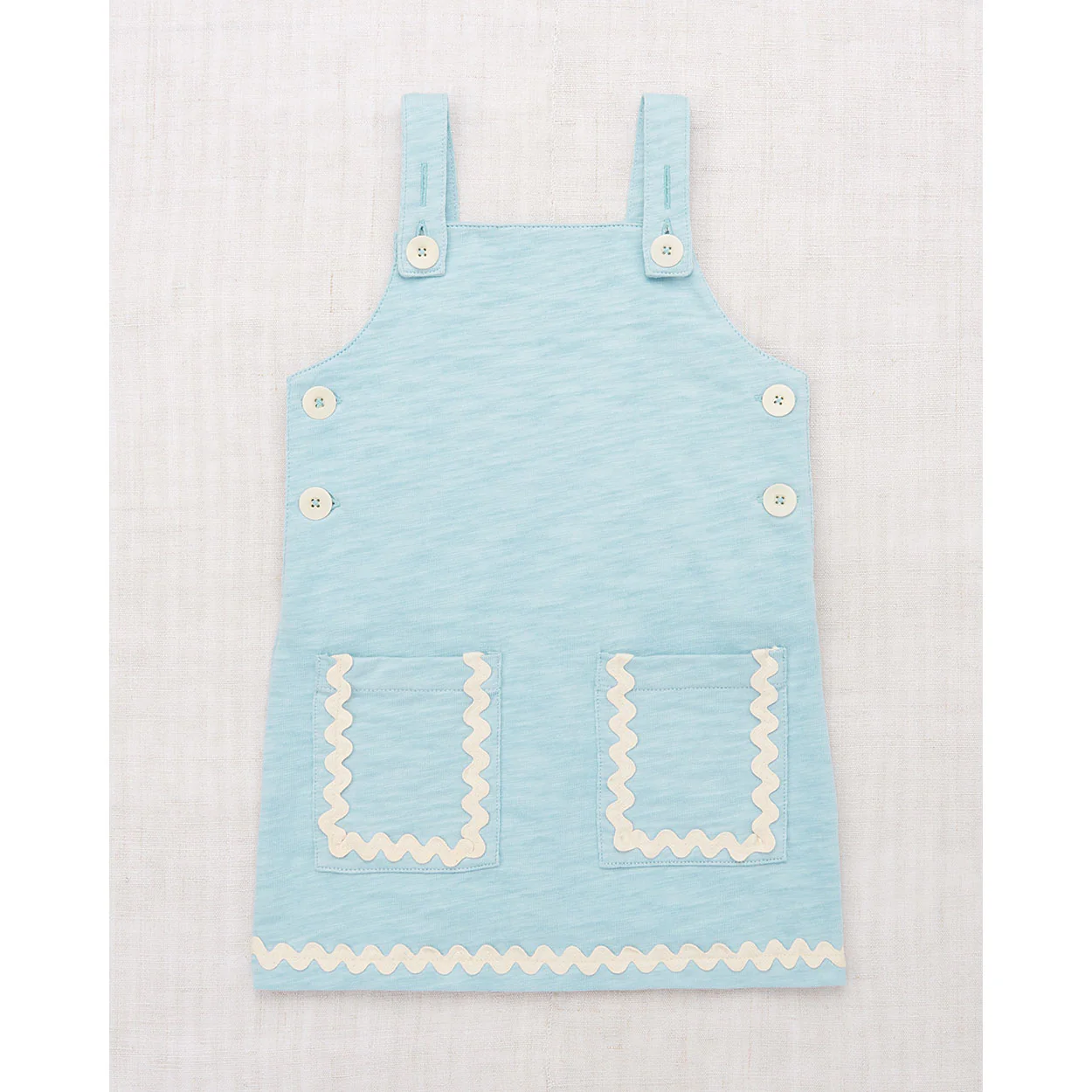 Misha and Puff Sky Jumbo Rickrack Swing Set Dress