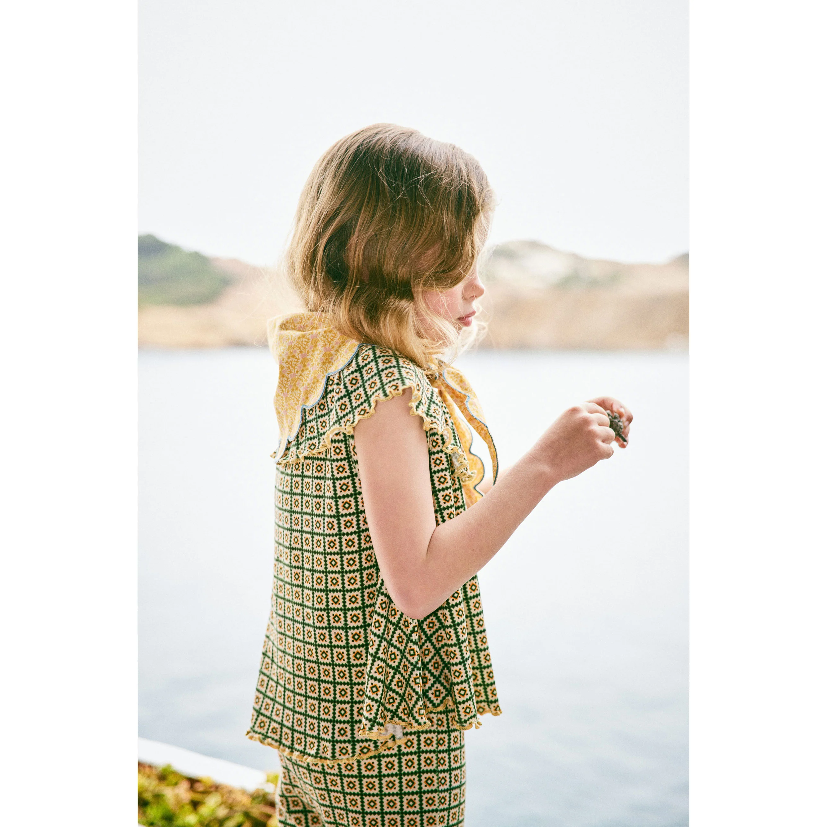 Misha and Puff String/Lawn Pinking Tiles Mira Top - Image 3