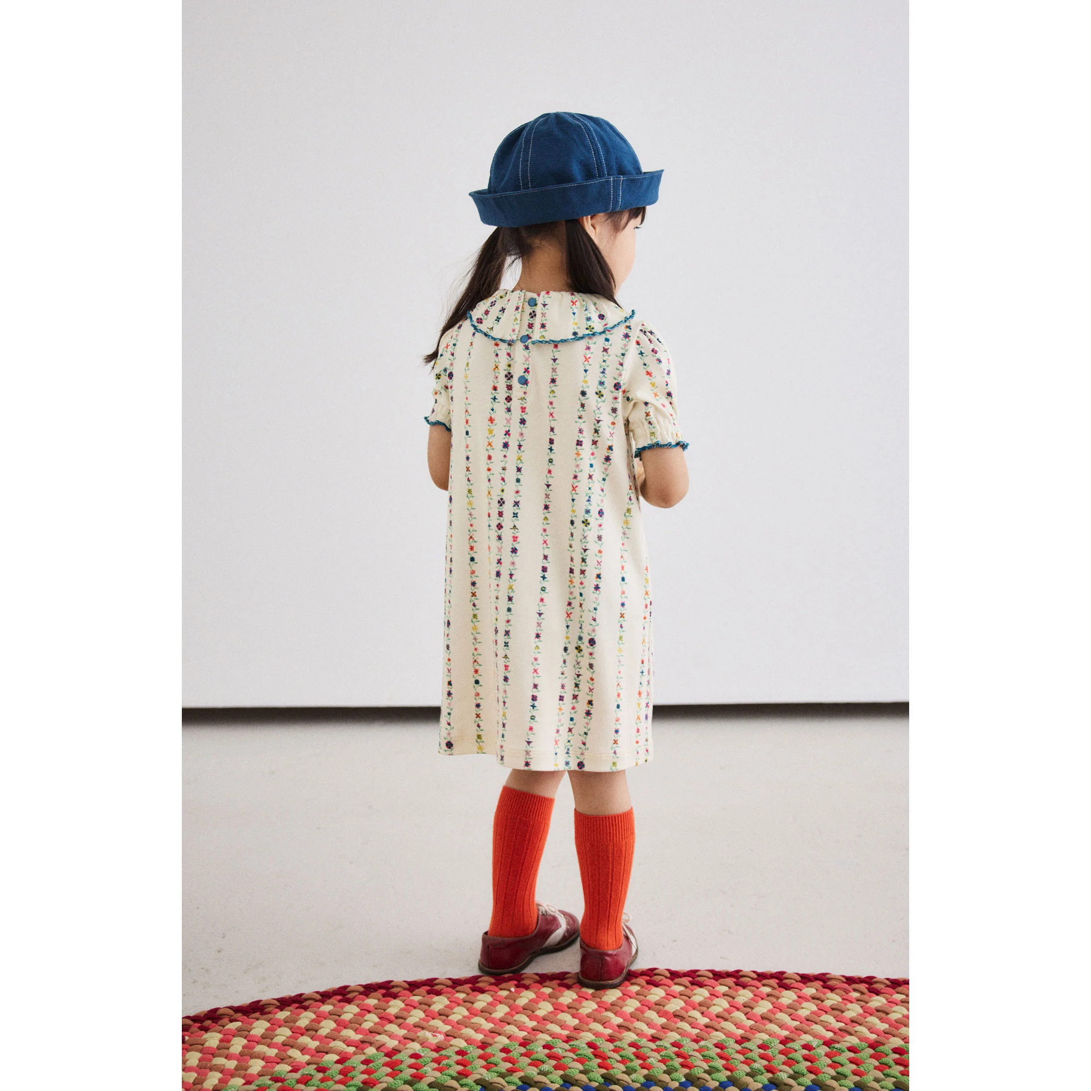 Misha and Puff String Little Botanica Balloon Sleeve Pattie Dress - Image 3