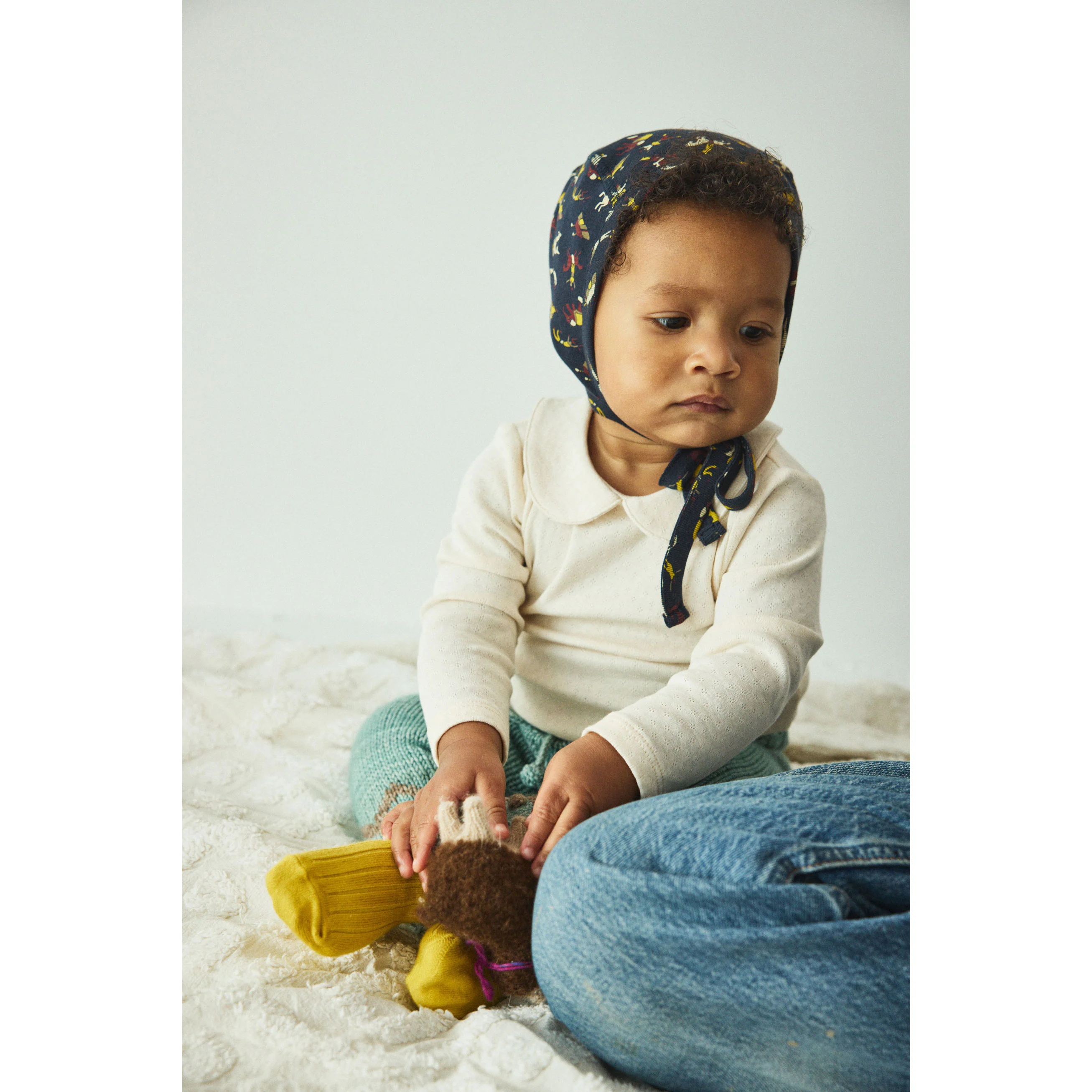 Misha and Puff  String Petit Collar Onesie - Image 2
