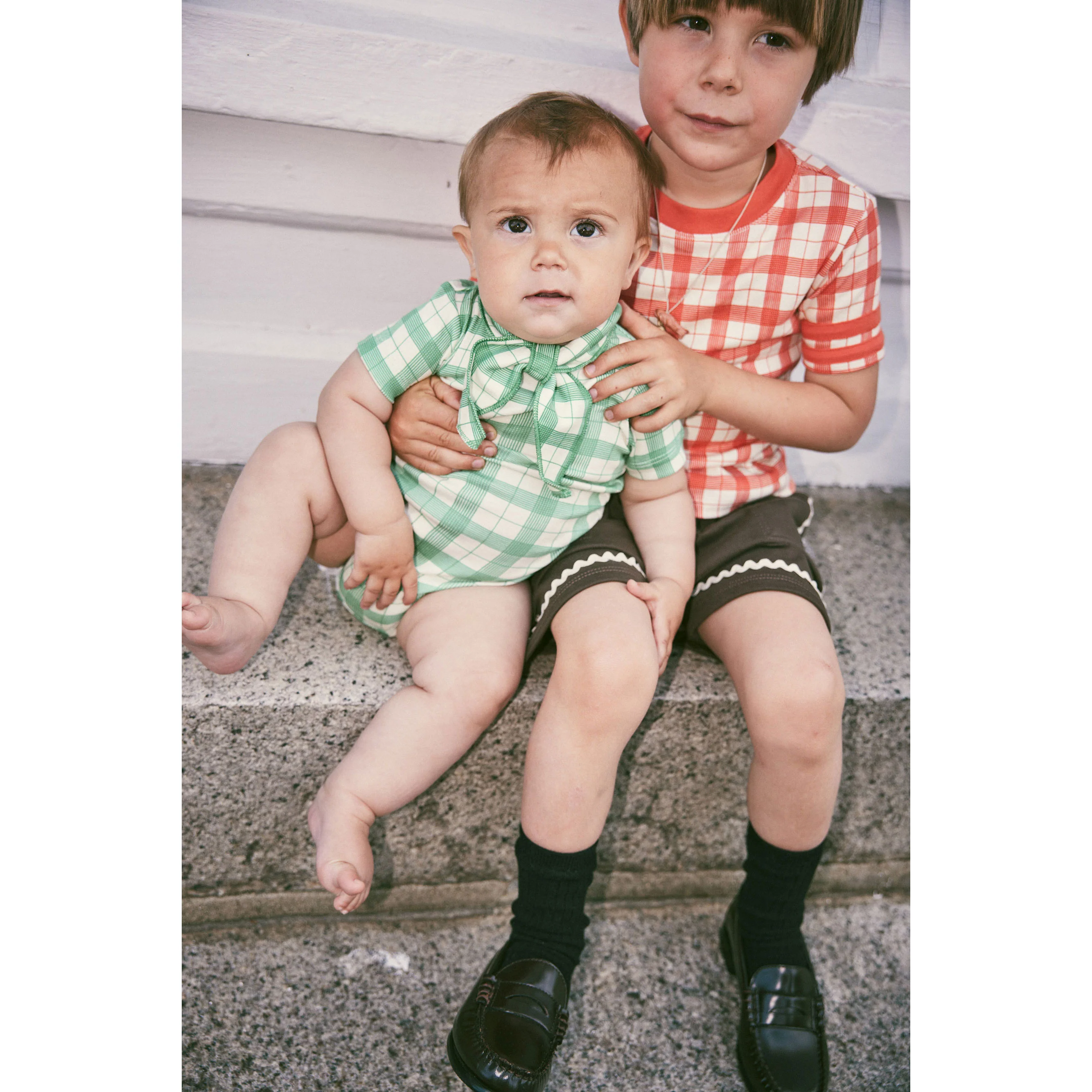 Misha and Puff String Piazza Short Sleeve Scout Onesie - Image 2