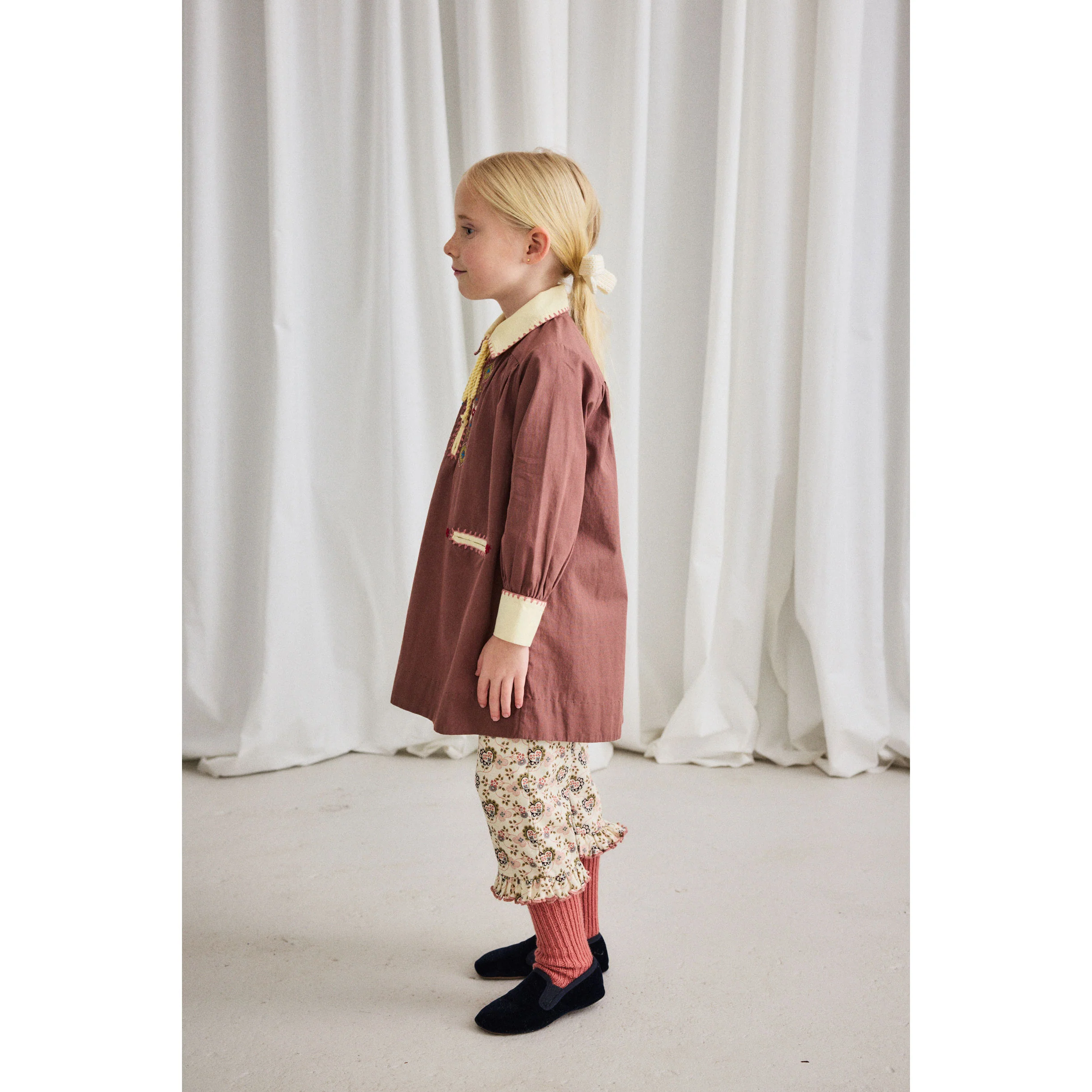 Misha and Puff Sugar Calico Hearts Ruffle Pedal Pusher - Image 3