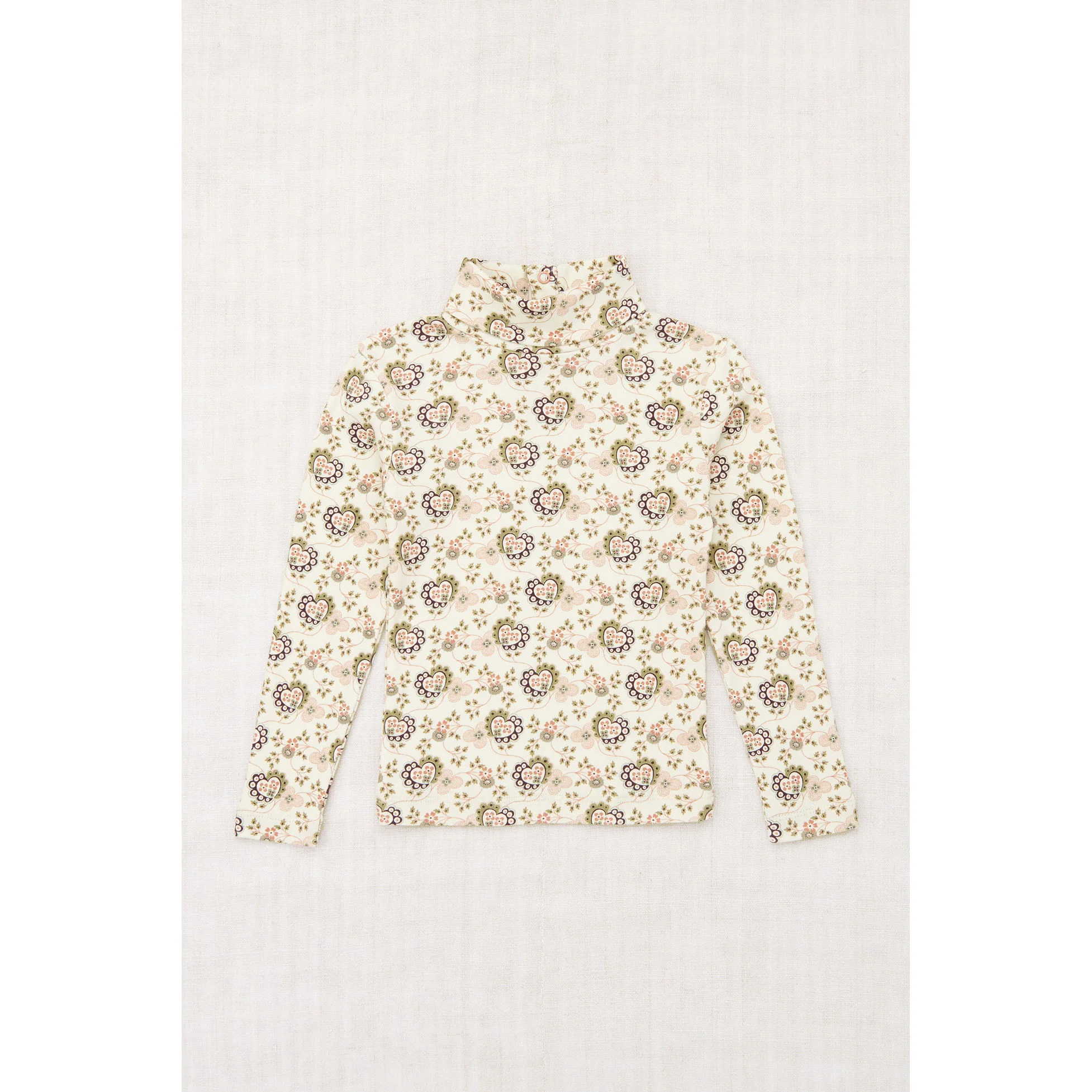 Misha and Puff Sugar Calico Hearts Turtleneck
