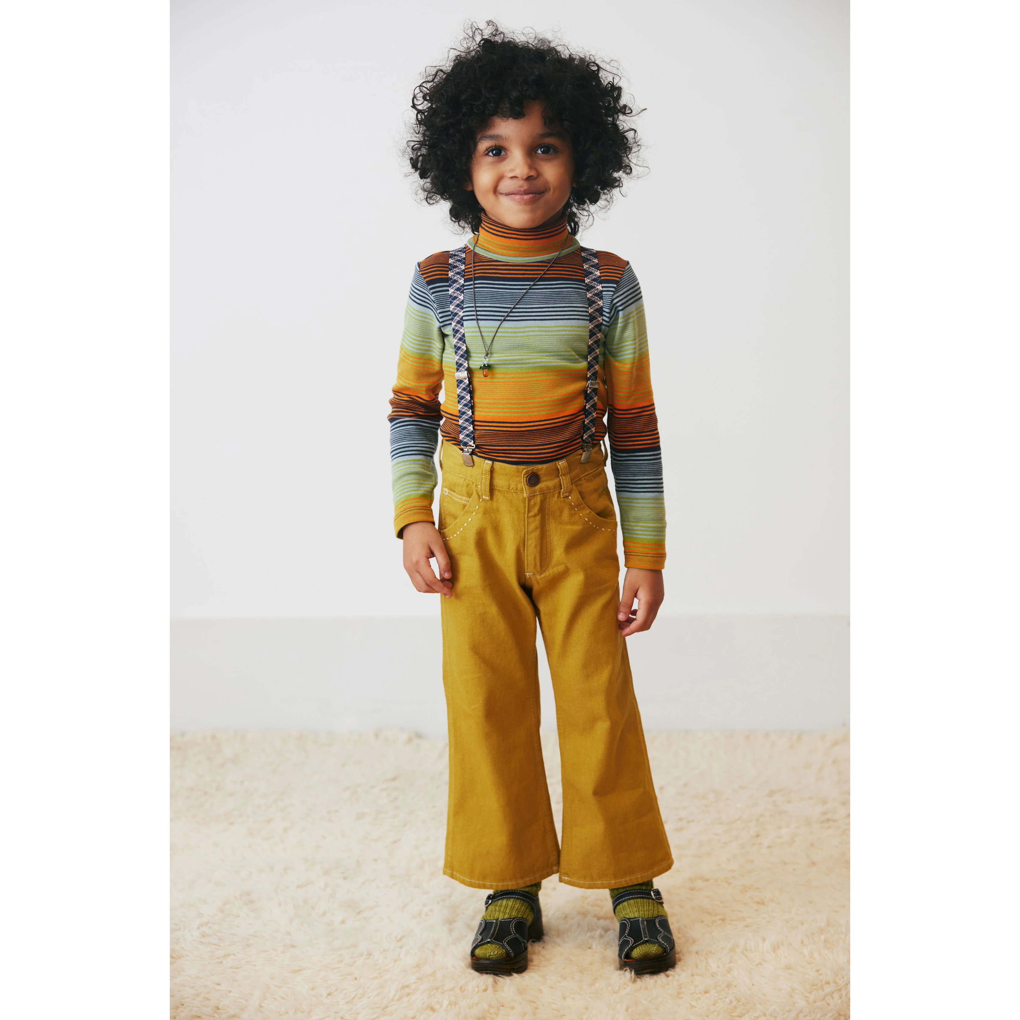 Misha and Puff  Sunset Stripe Primary Crewneck - Image 2