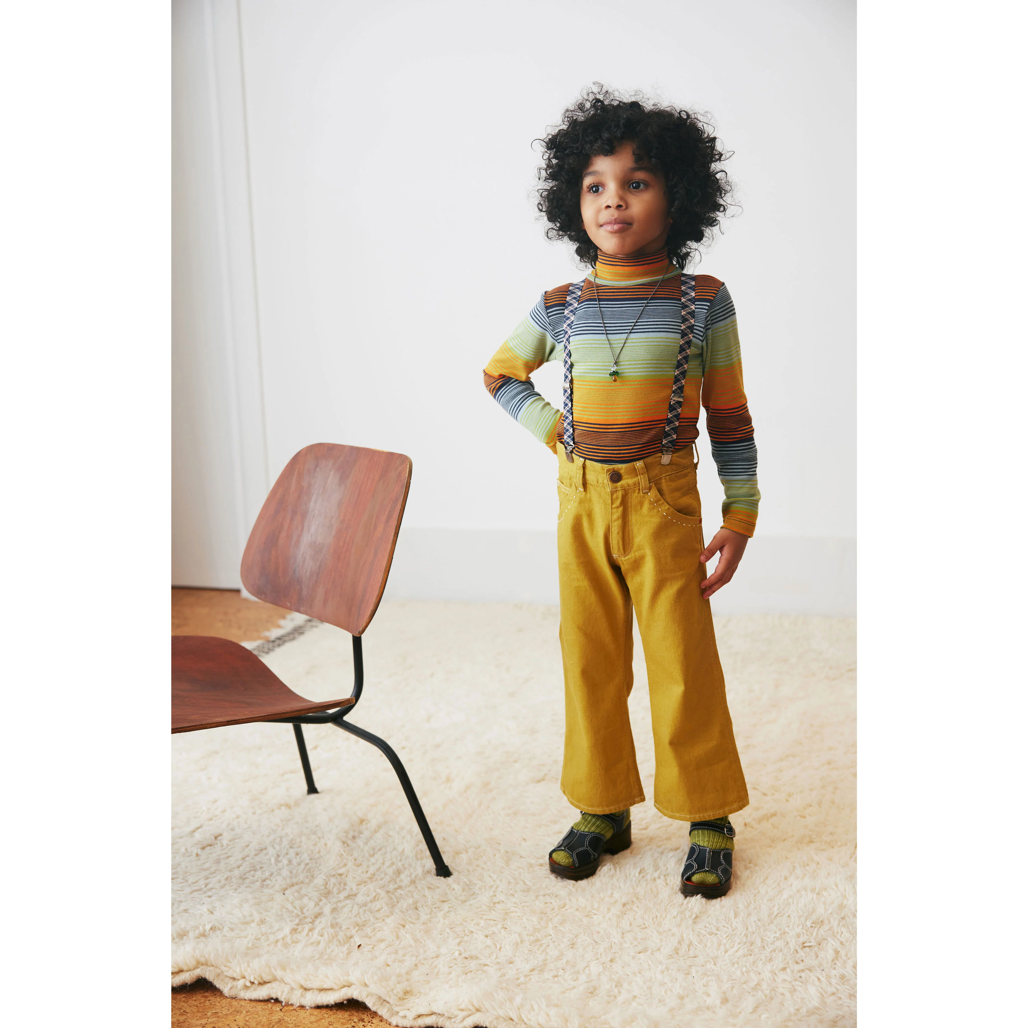 Misha and Puff  Sunset Stripe Primary Crewneck - Image 3