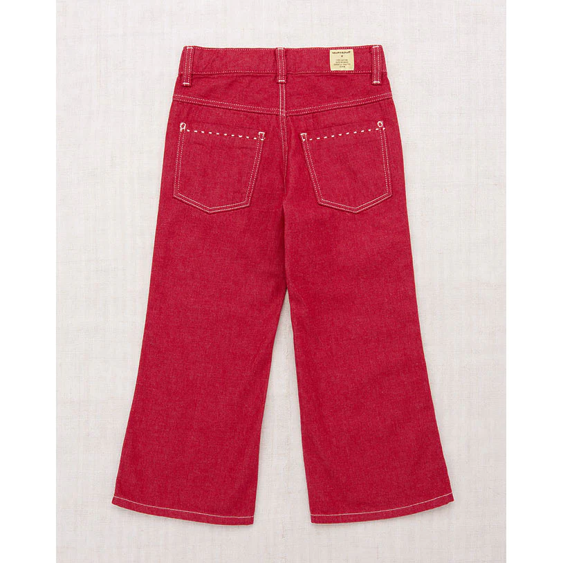 Misha and Puff  Vintage Red Denim Slim Flared Jeans - Image 2